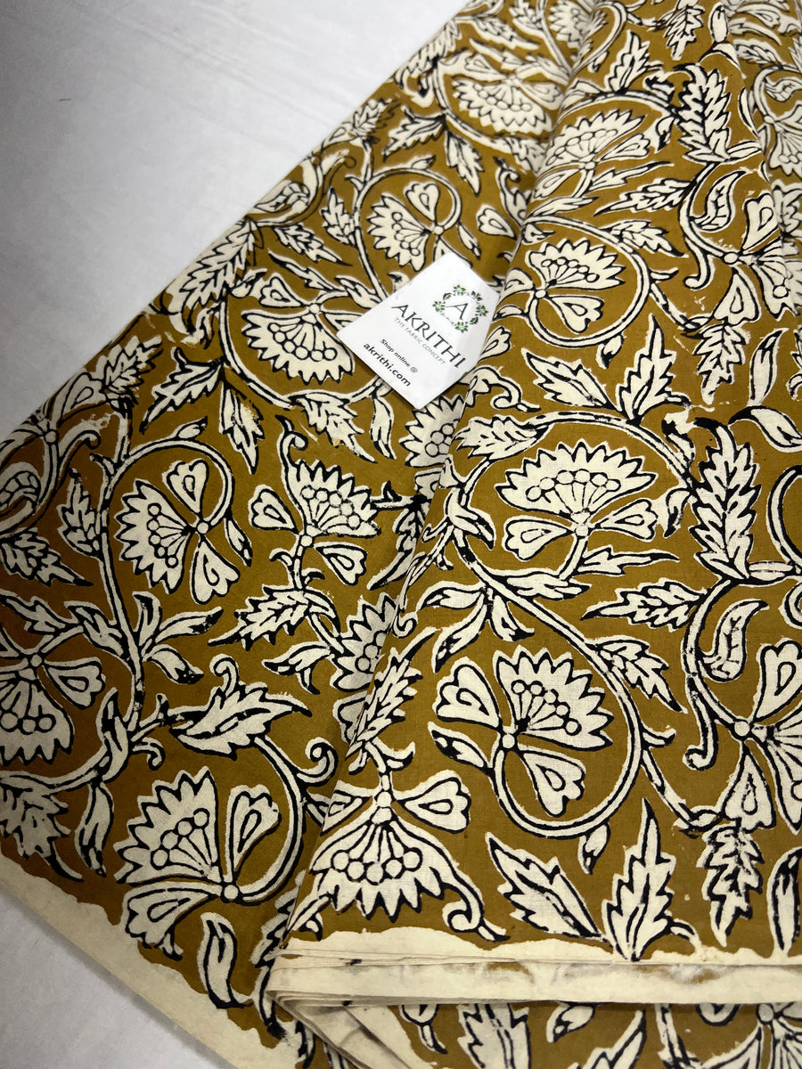 Hand block Printed pure cotton fabric