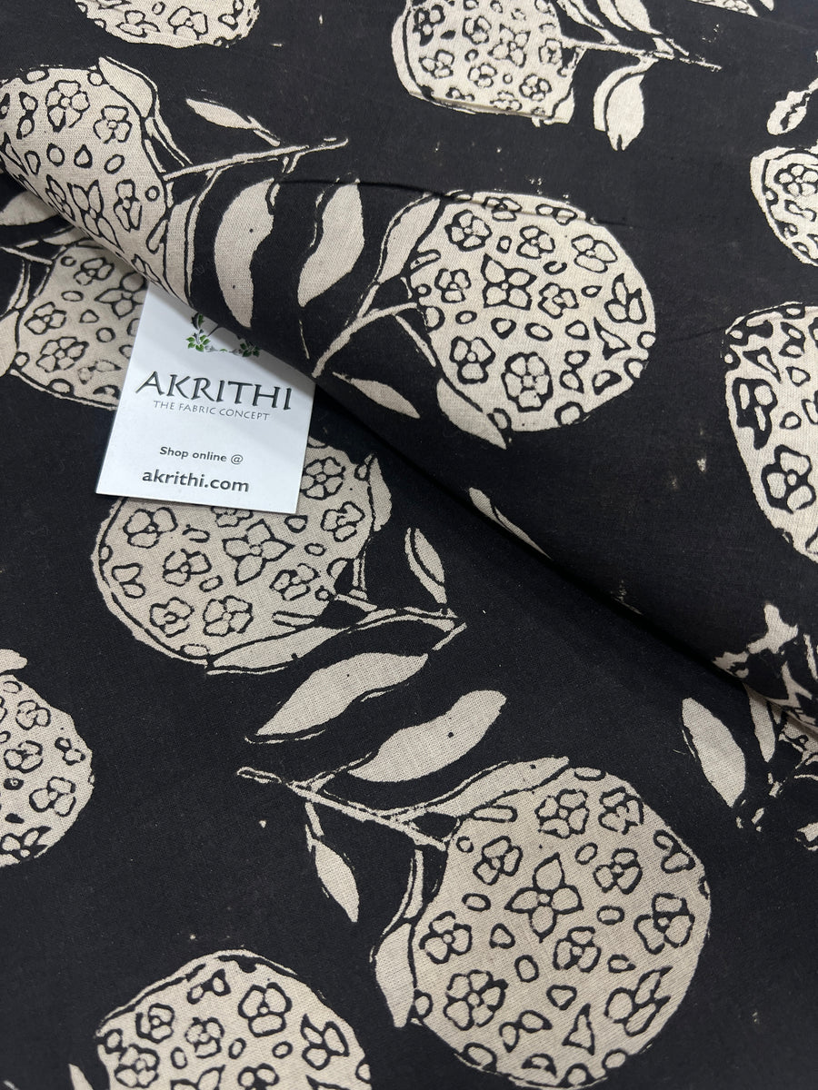 Hand block Printed pure cotton fabric