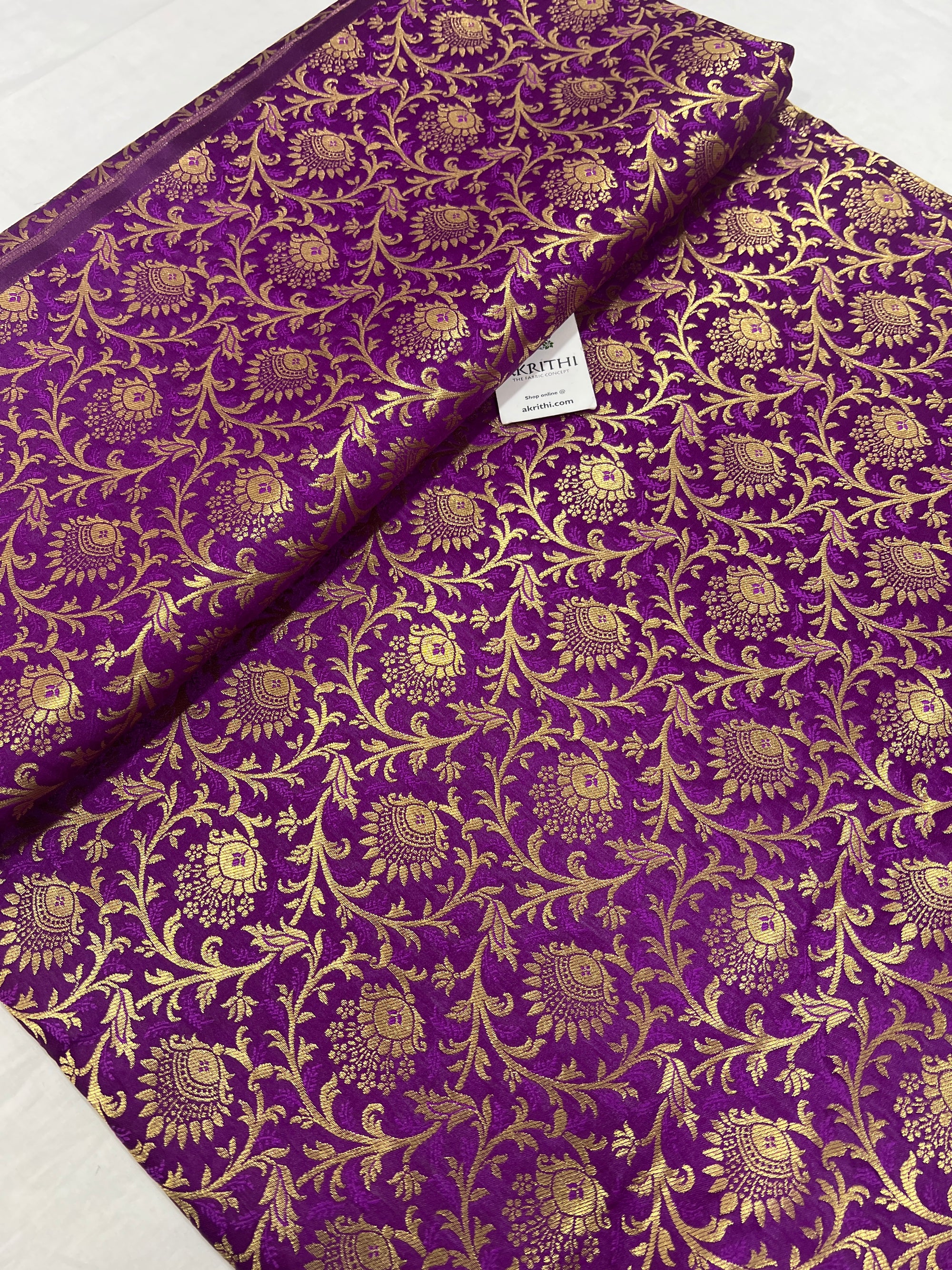 Pure Banarasi brocade fabric