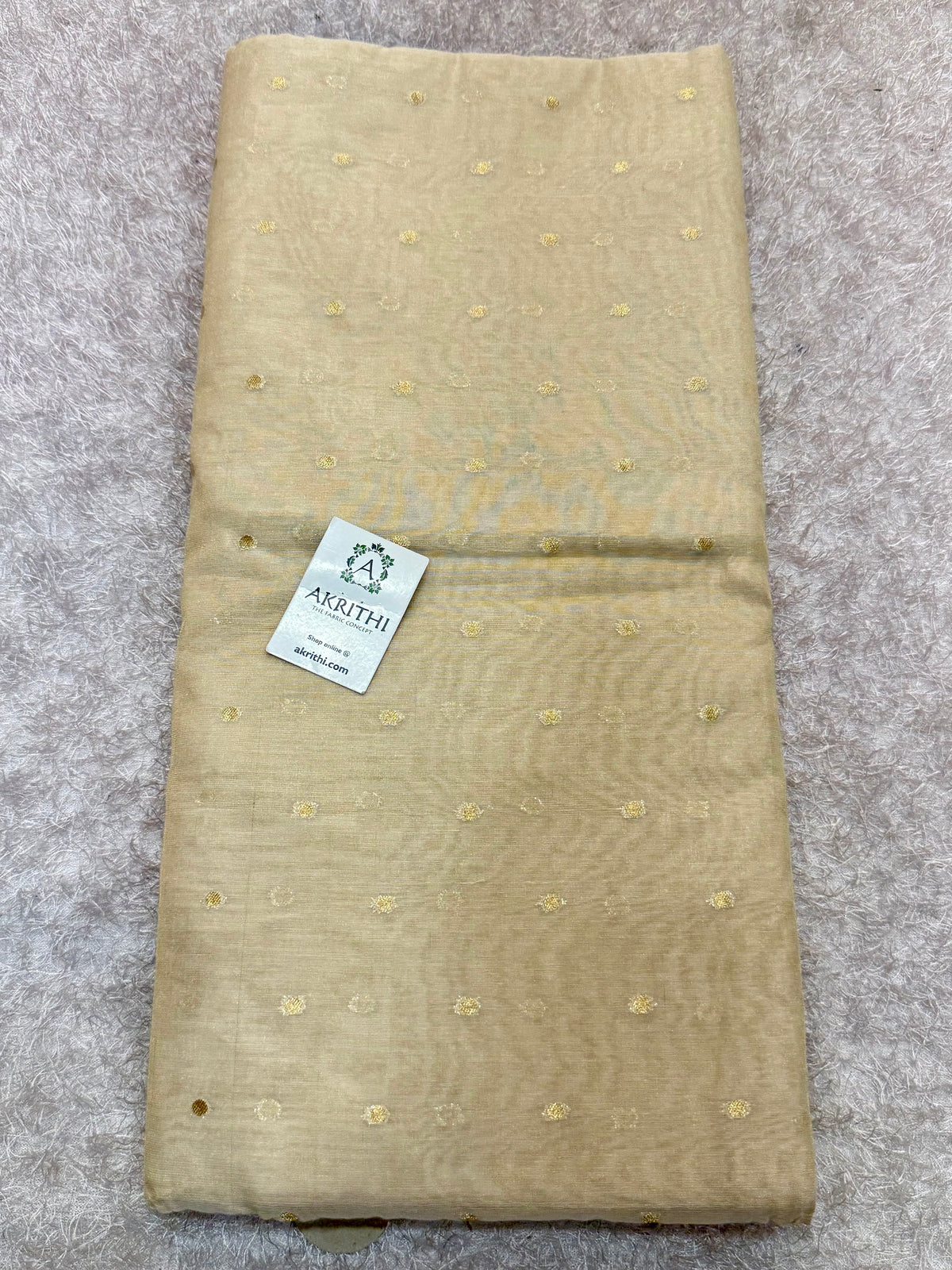 Dyeable banarasi Pure silk chanderi tissue butti fabric