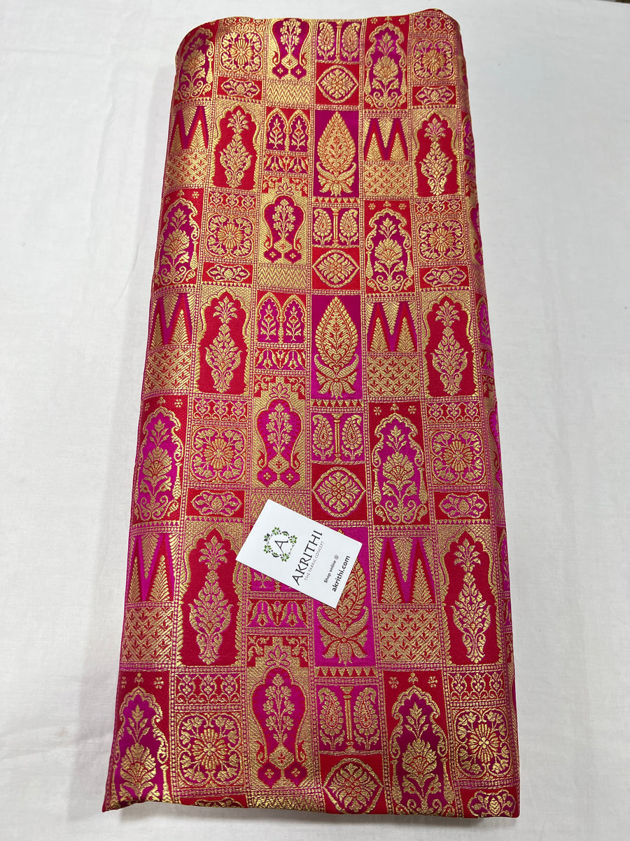 Pure Banarasi brocade fabric