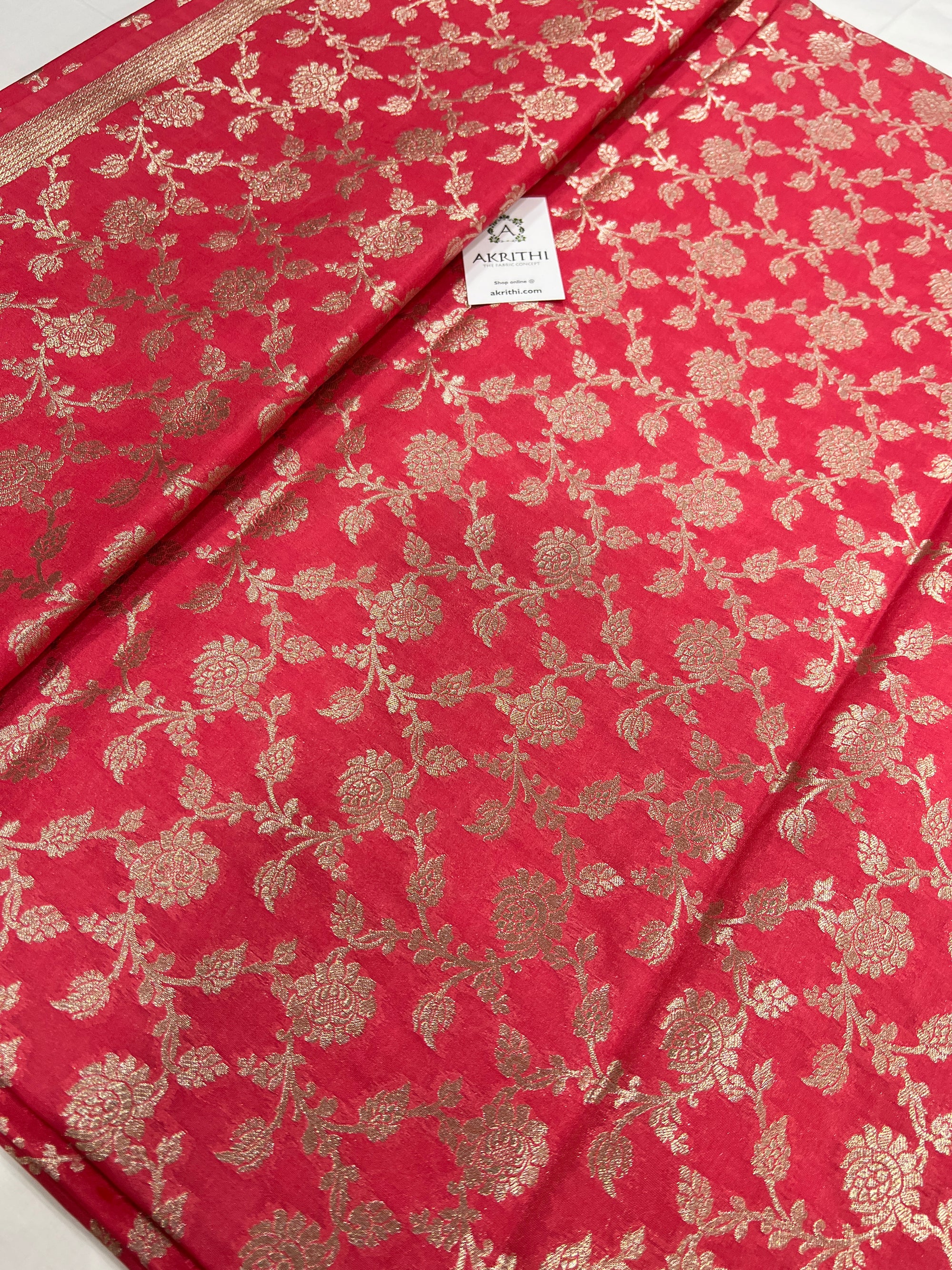 Pure Banarasi brocade fabric