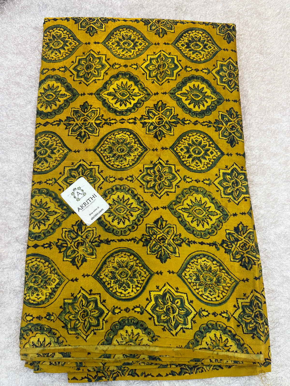 Ajrakh pure mashru silk fabric