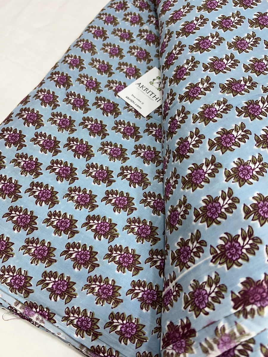 Printed pure cotton fabric