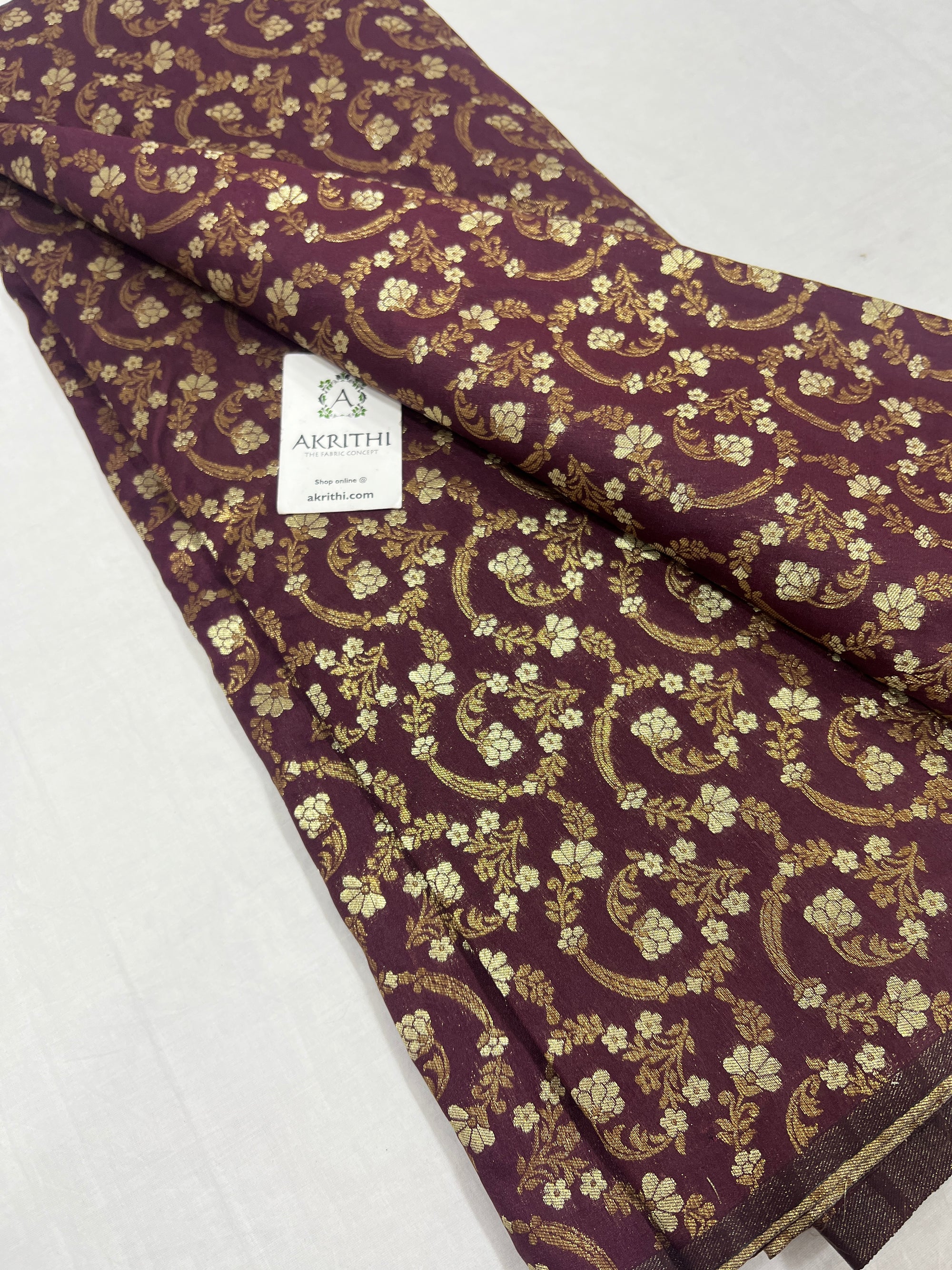 Pure Banarasi brocade fabric