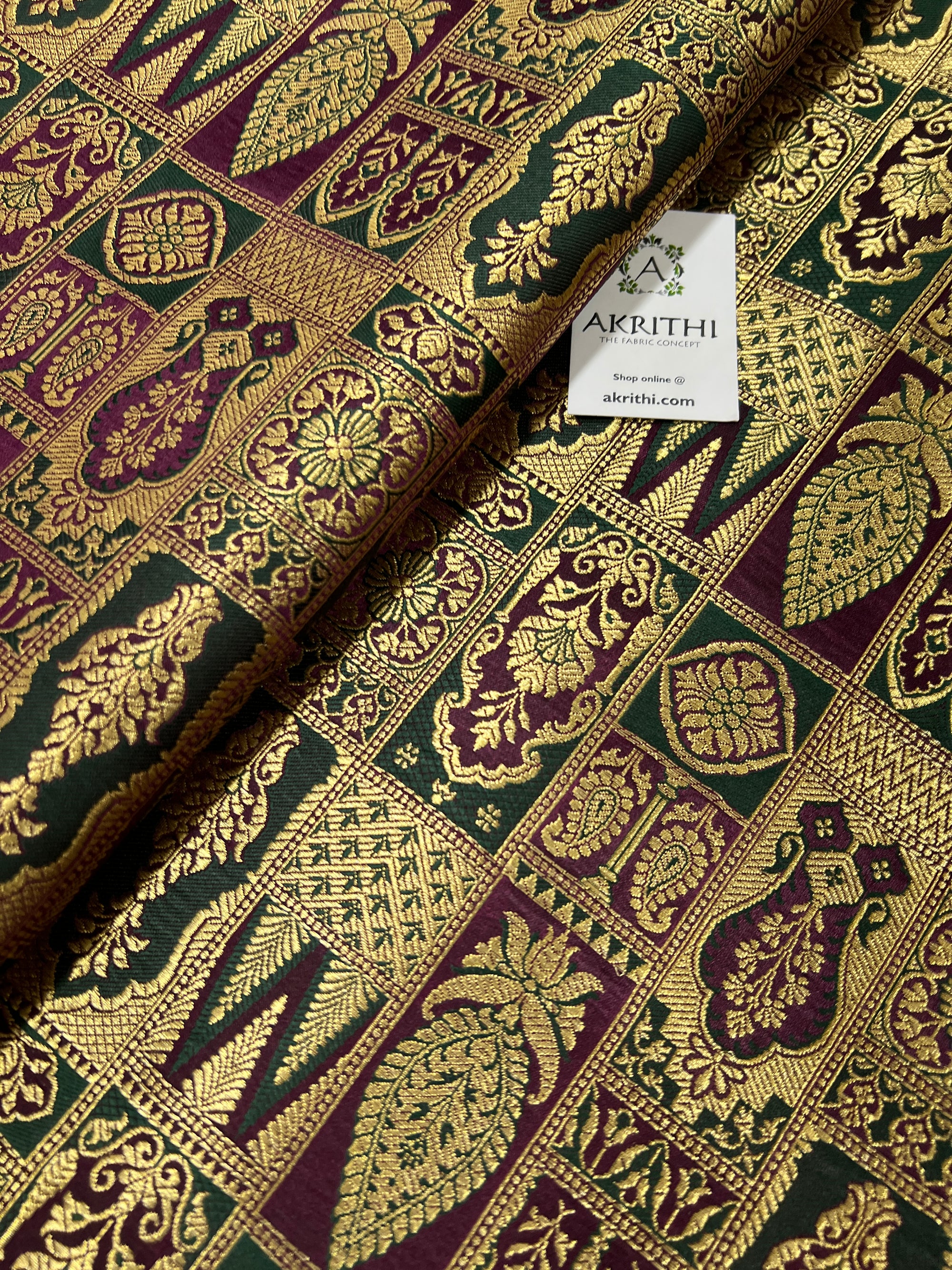 Pure Banarasi brocade fabric