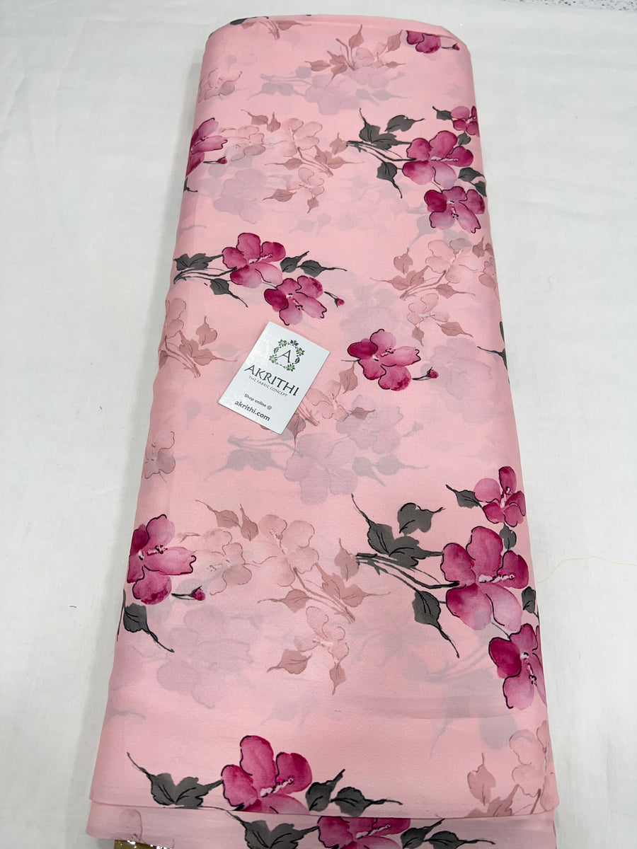 Digital printed modal satin fabric