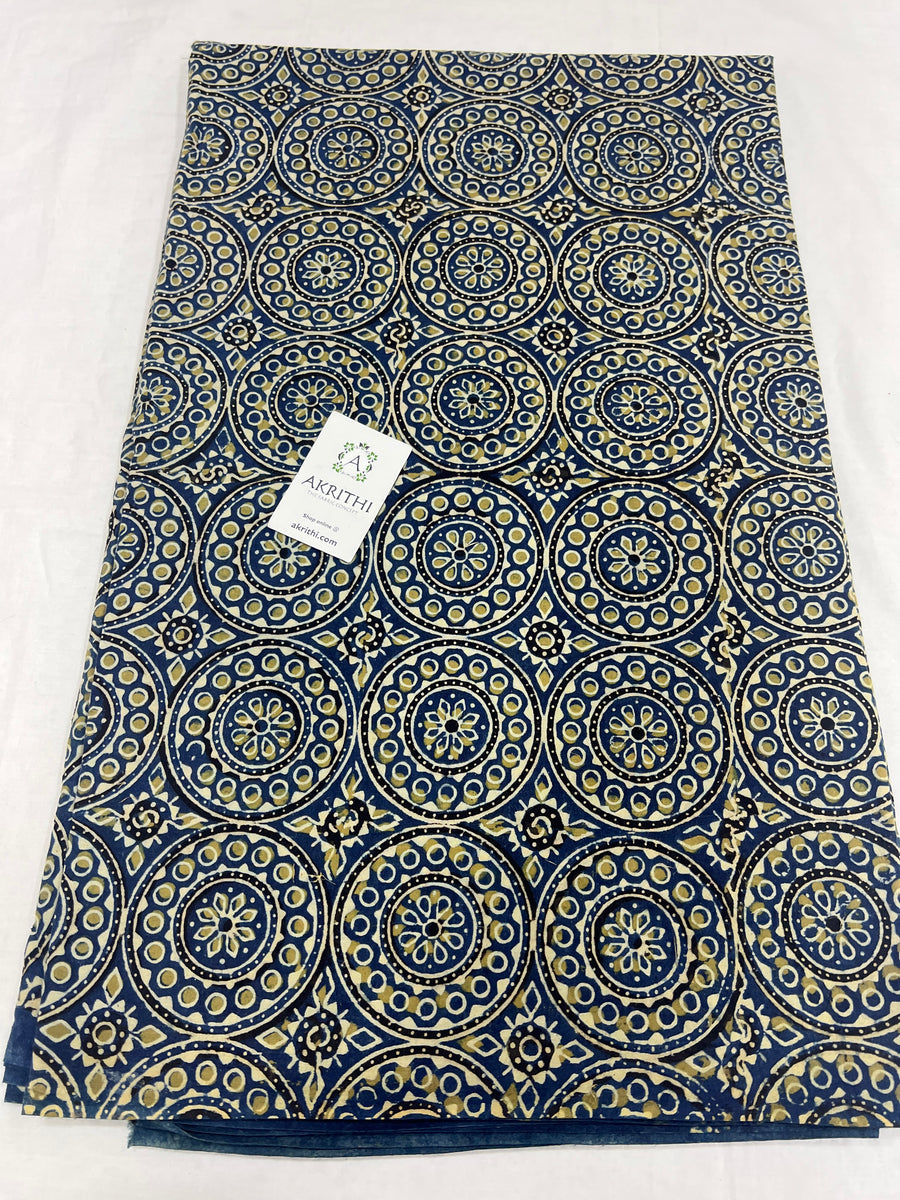 Ajrakh Printed pure cotton fabric