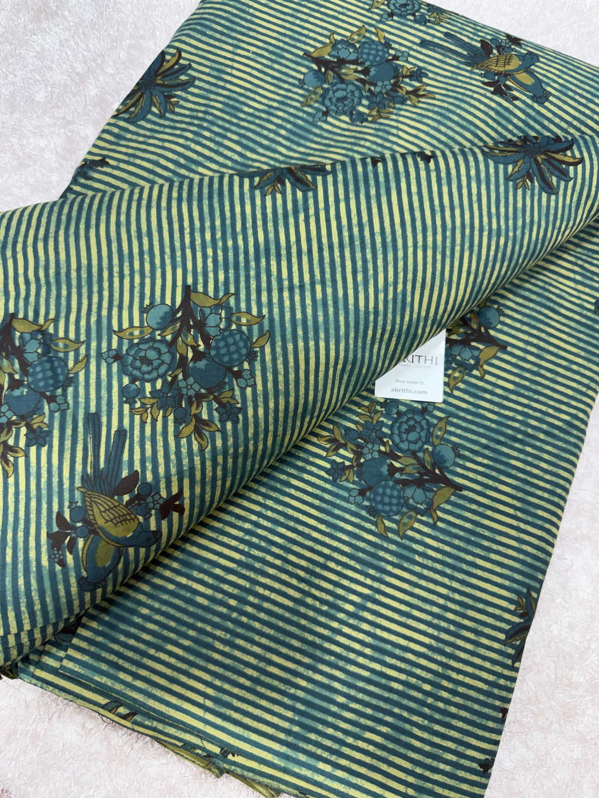 Printed pure cotton fabric