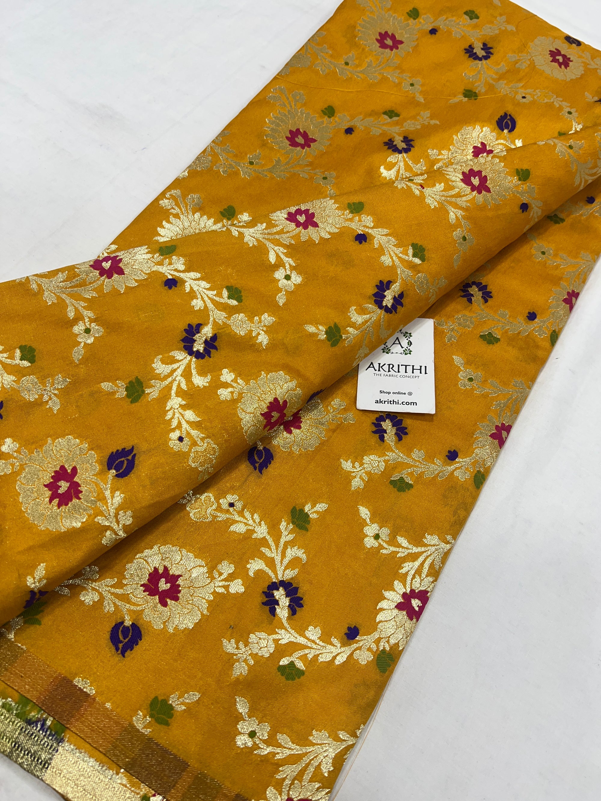 Pure Banarasi brocade fabric