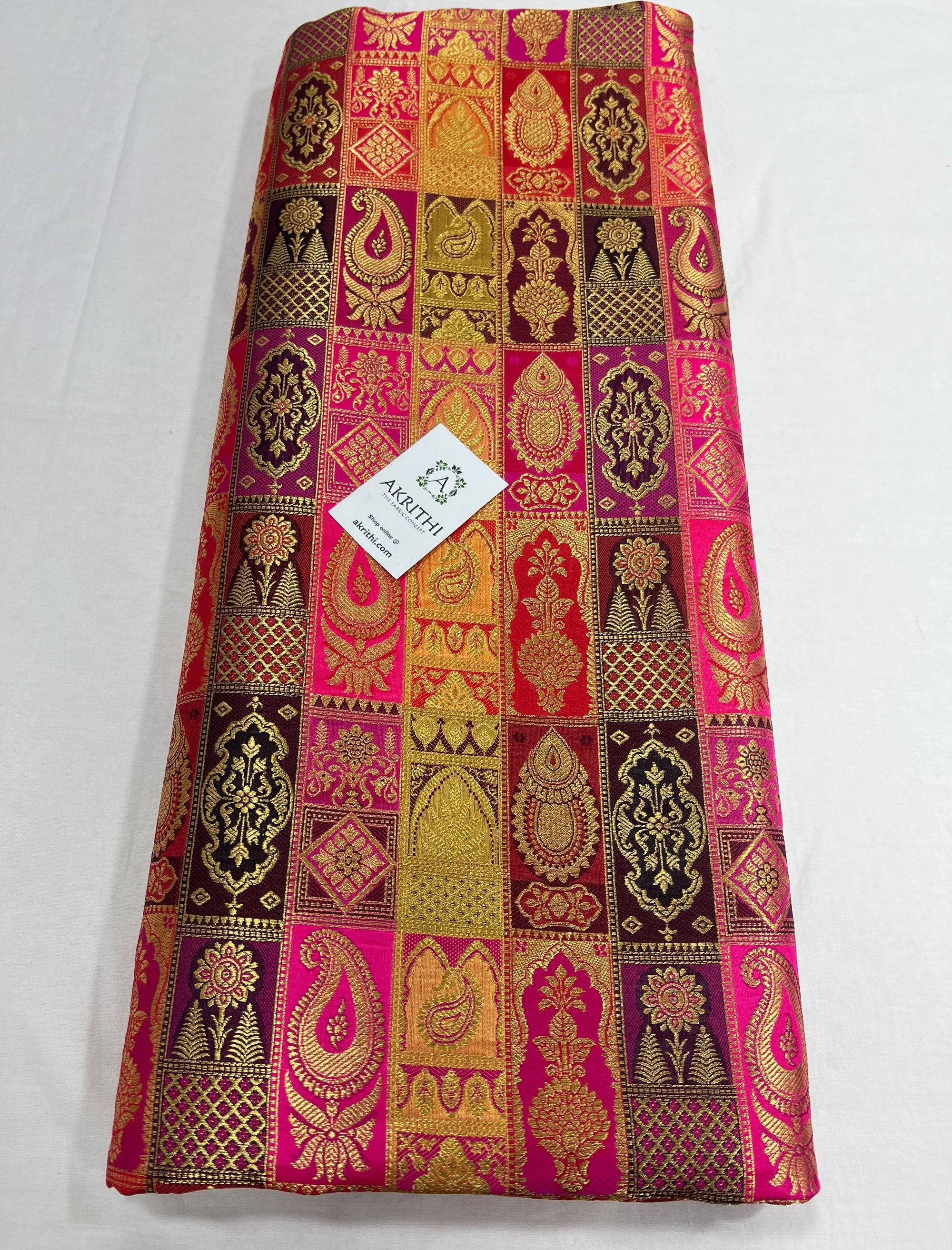 Pure Banarasi brocade fabric