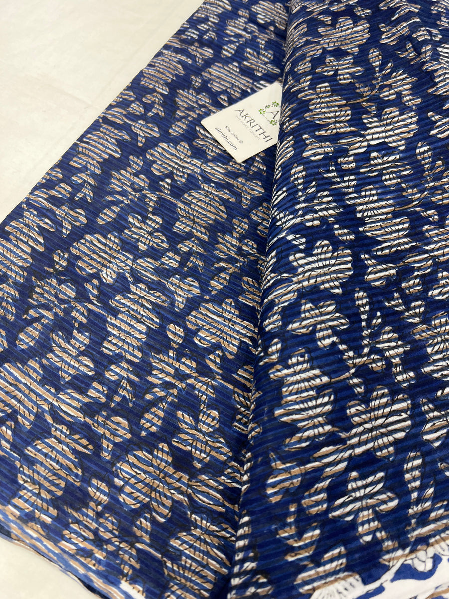 Hand block Printed pure cotton fabric