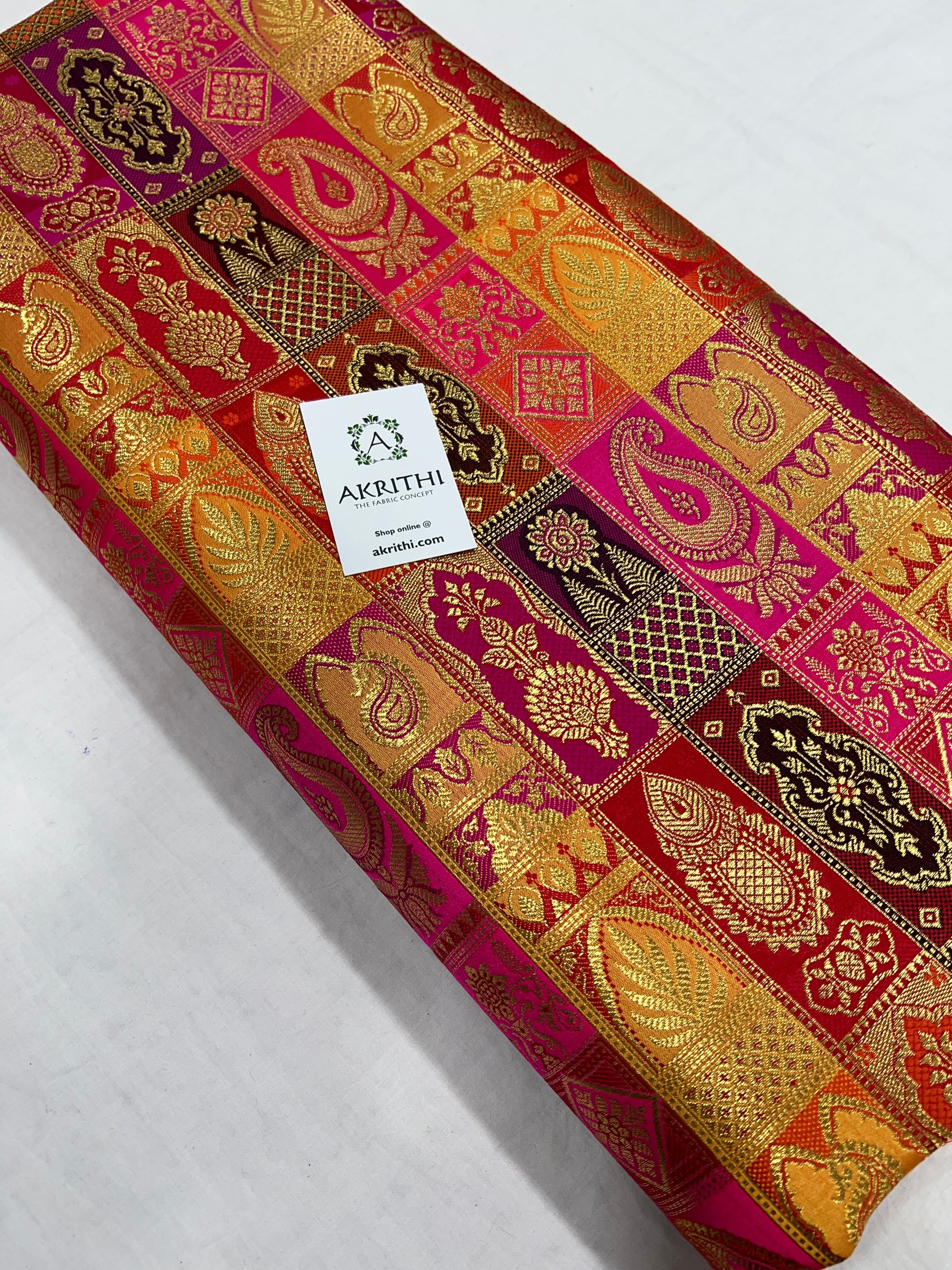 Pure Banarasi brocade fabric