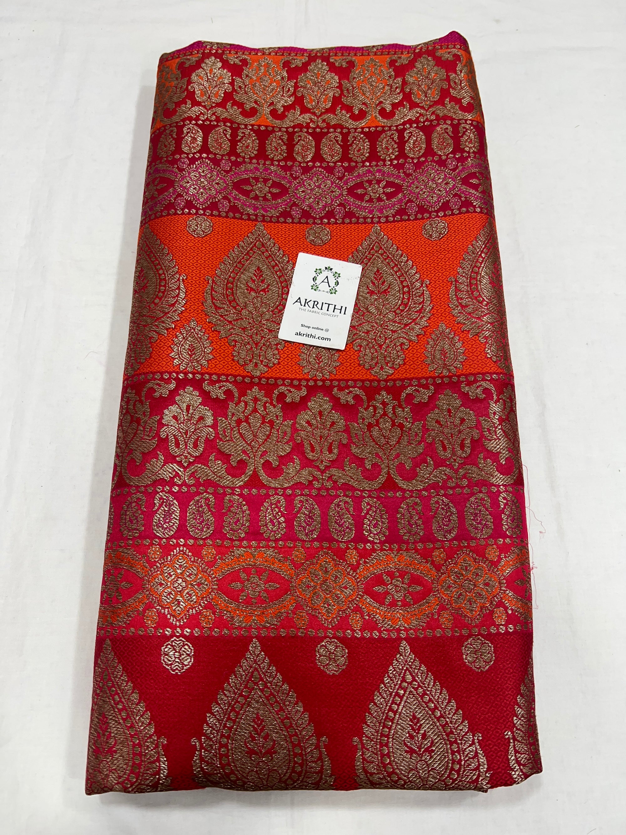 Pure Banarasi brocade fabric