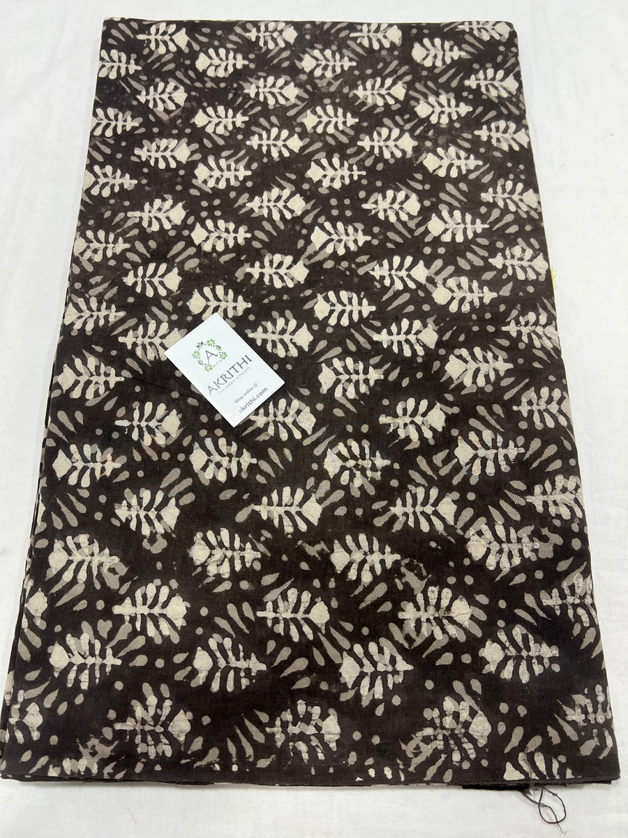 Dabu block Printed pure cotton fabric