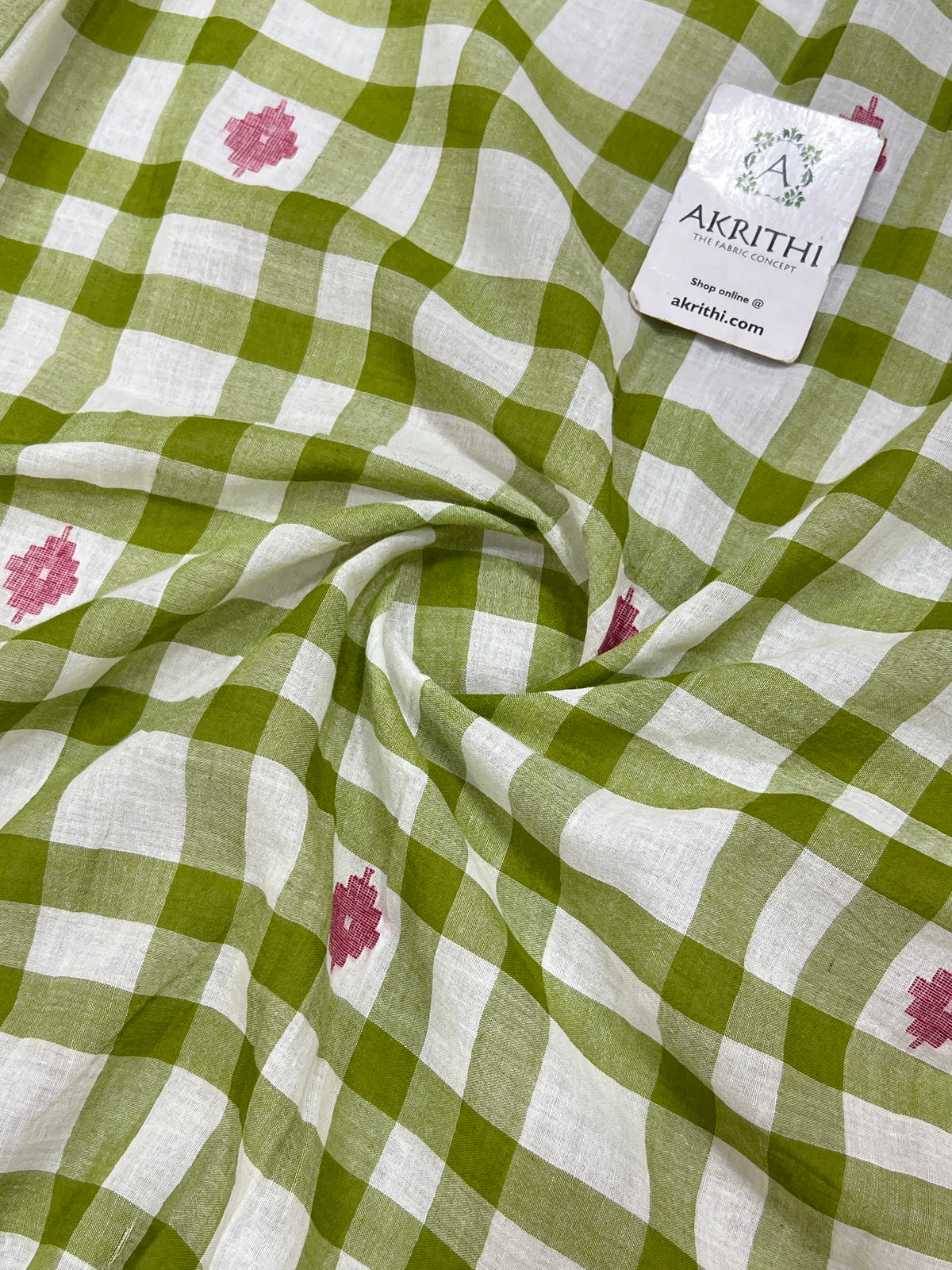 Handloom Pure Cotton Bengal Jamdani Fabric