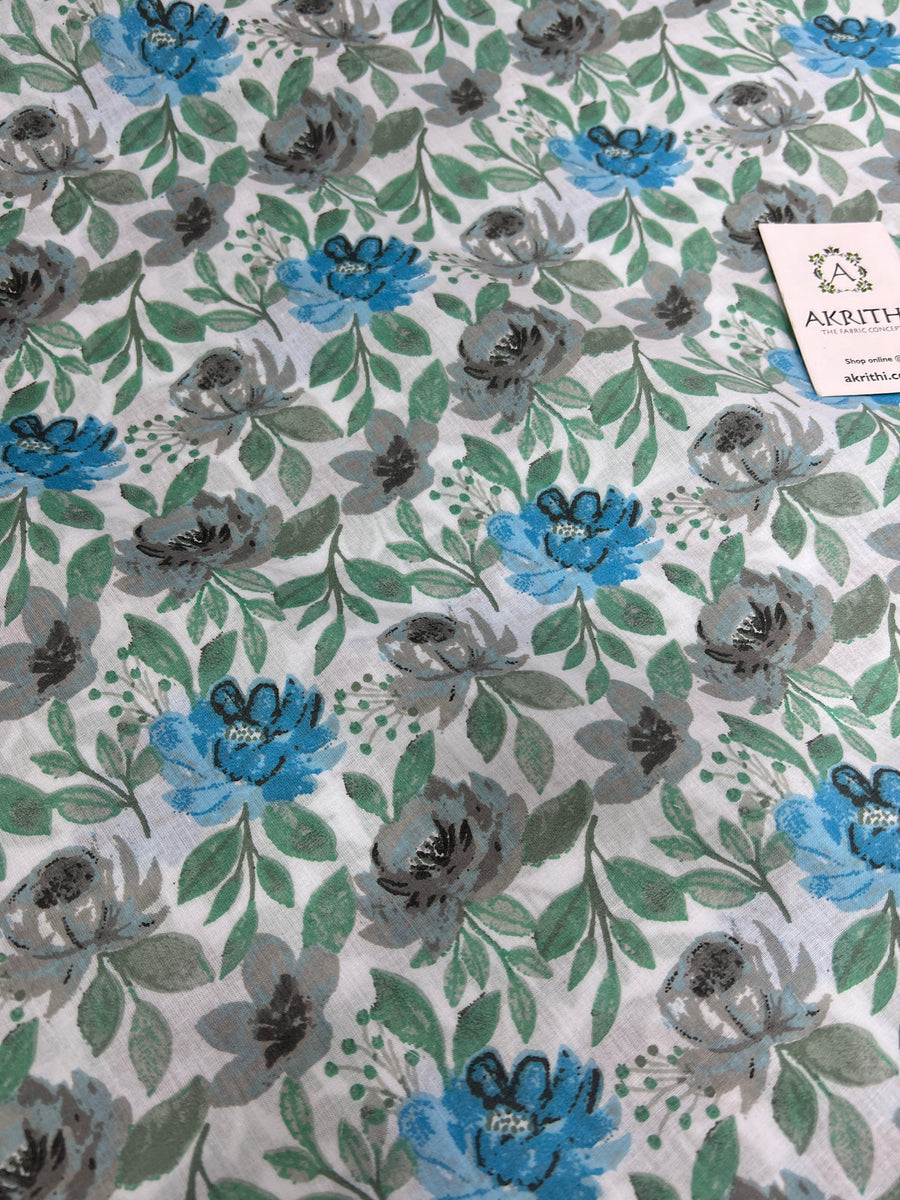 Printed pure cotton fabric