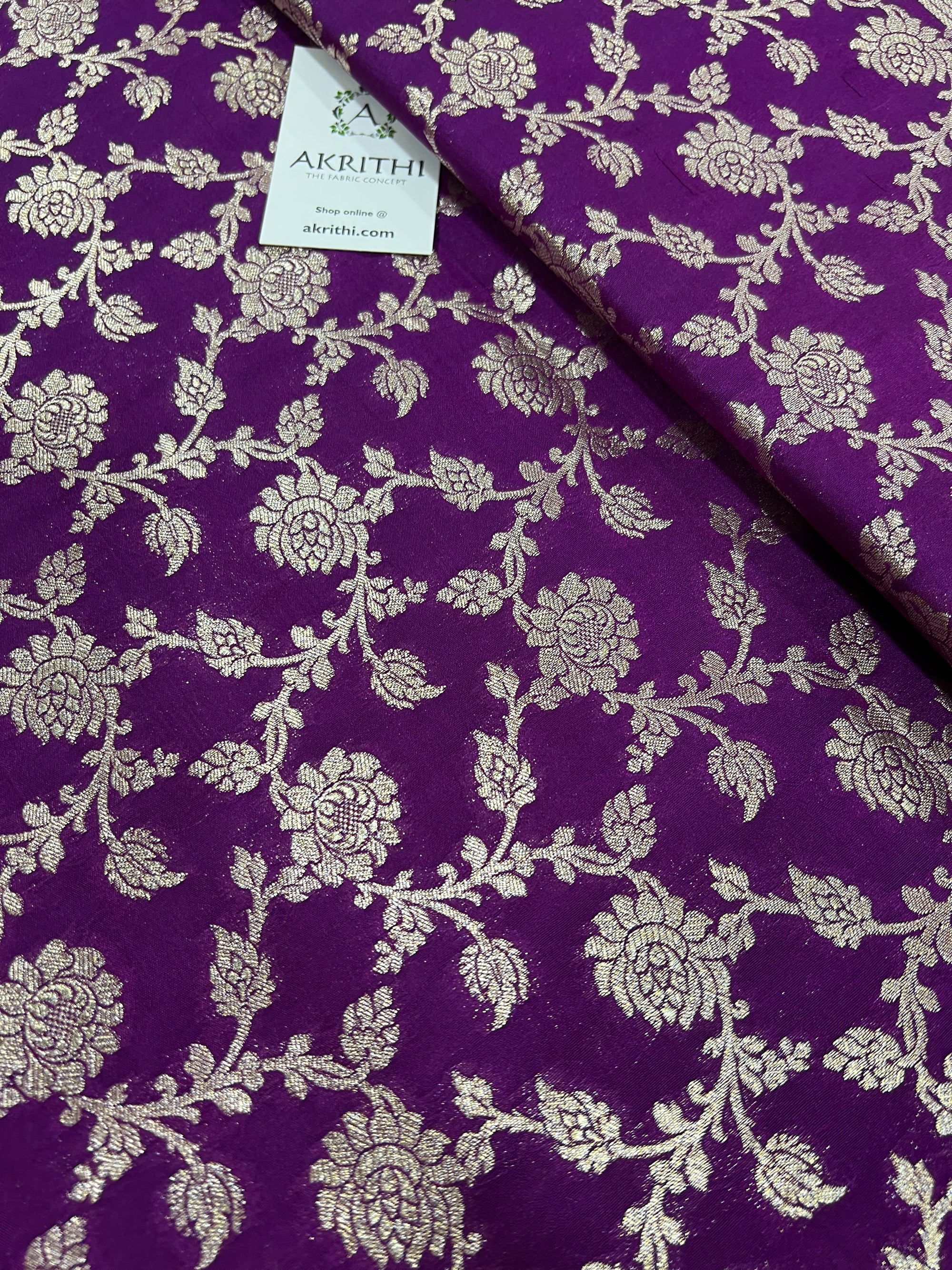 Pure Banarasi brocade fabric