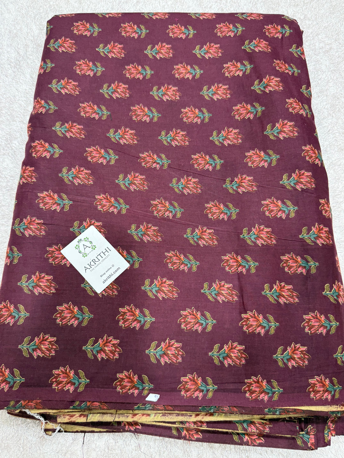Printed pure cotton fabric
