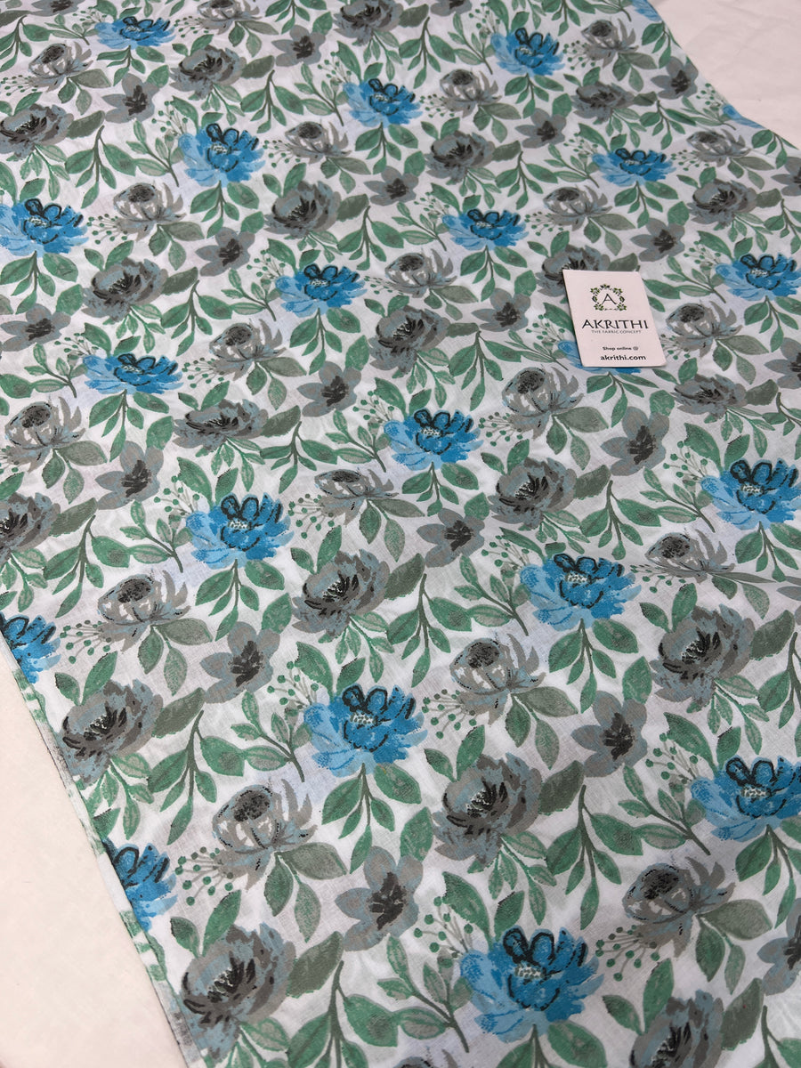 Printed pure cotton fabric