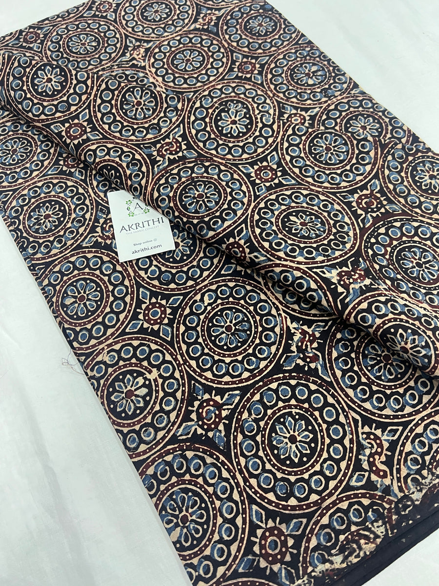 Ajrakh Printed pure cotton fabric