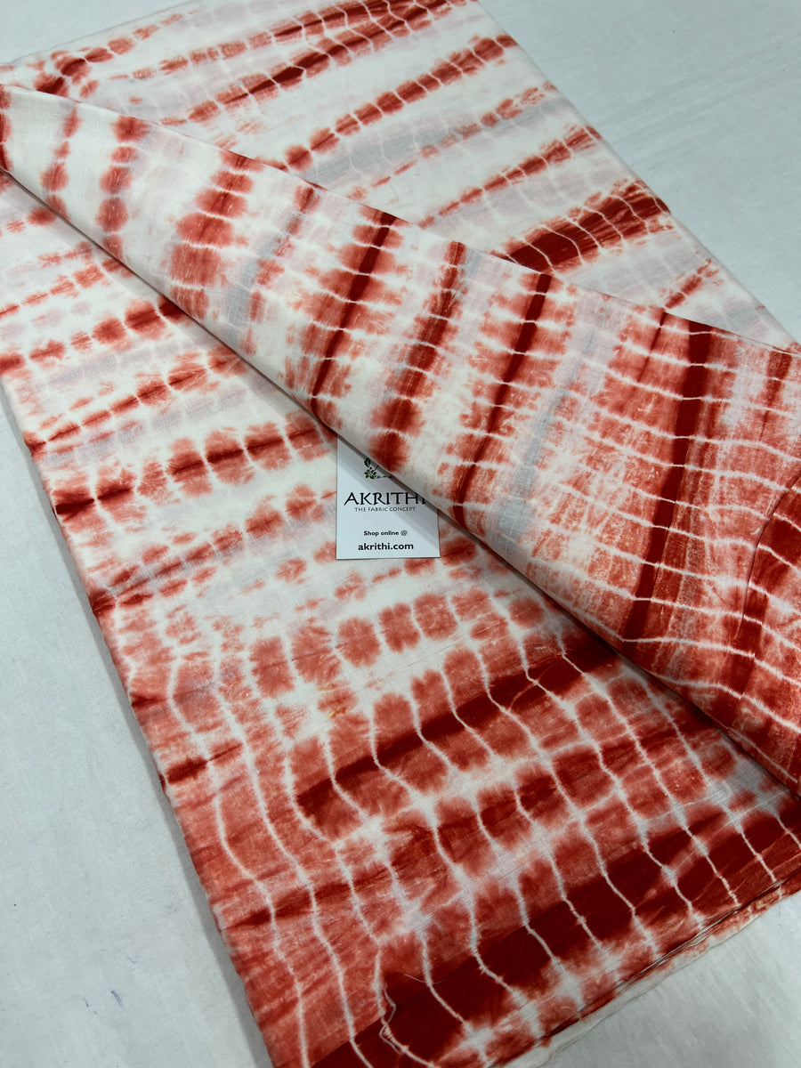 Shibori Printed pure cotton fabric