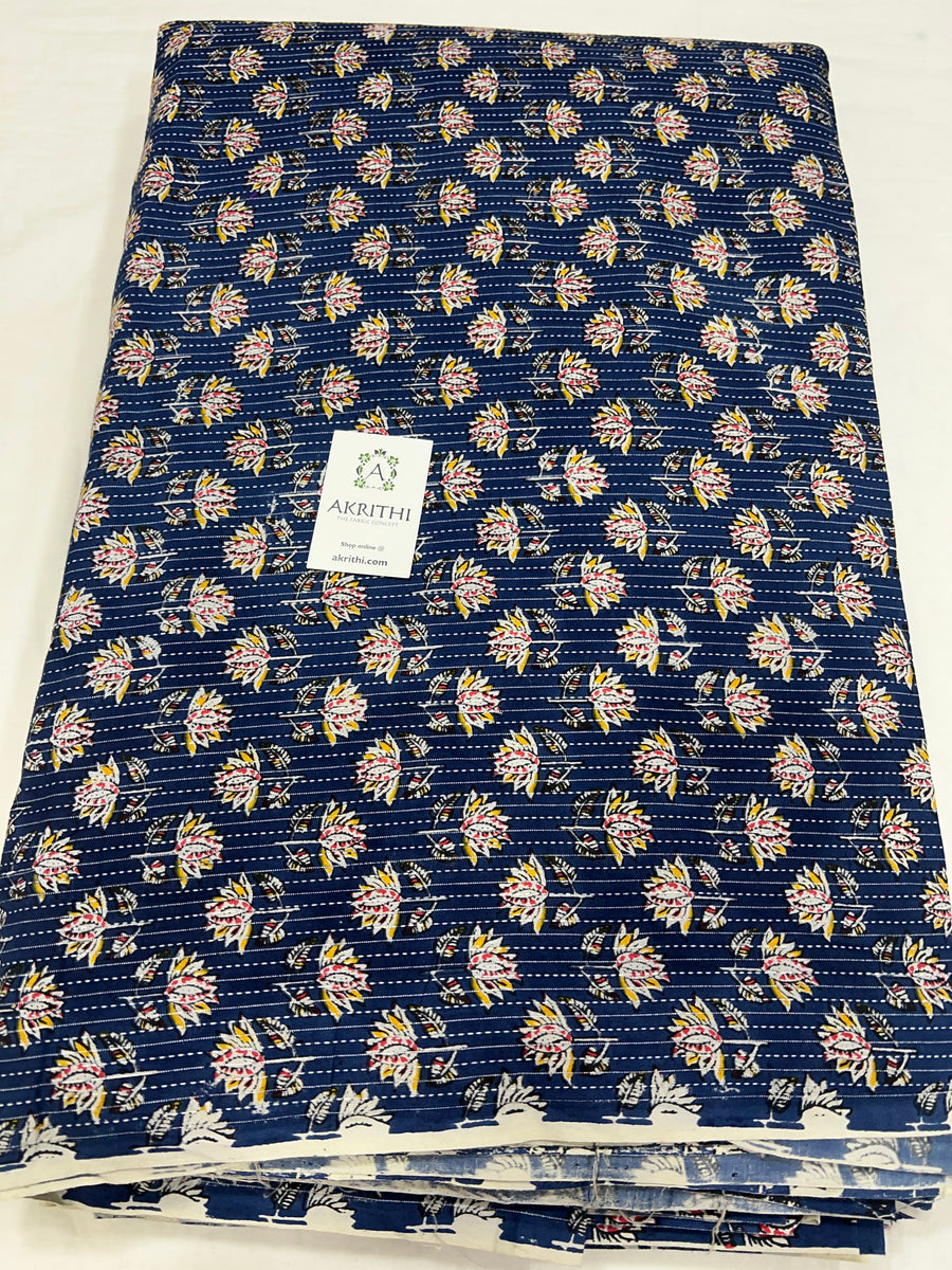 Kantha Printed pure cotton fabric