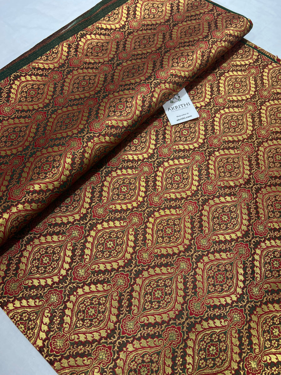 Pure Banarasi brocade fabric