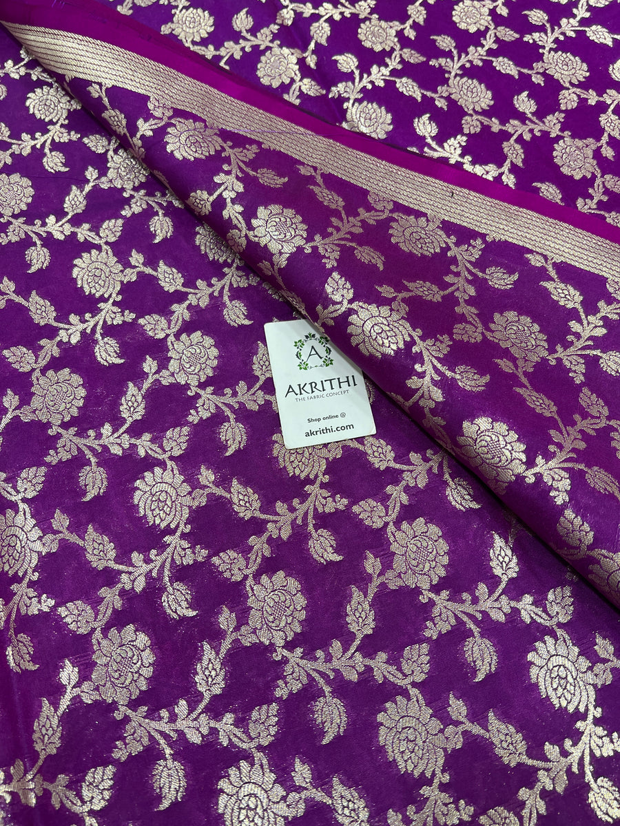 Pure Banarasi brocade fabric