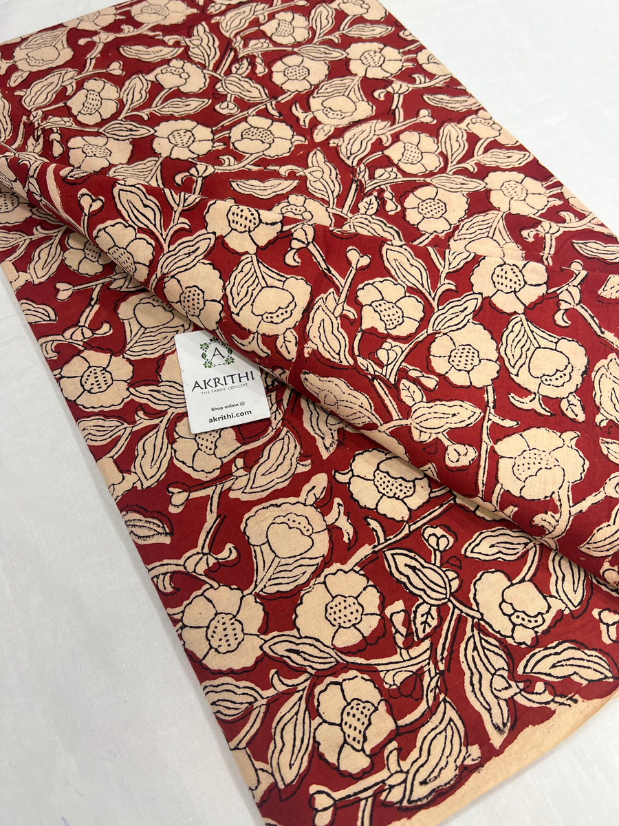 Hand block Printed pure cotton fabric