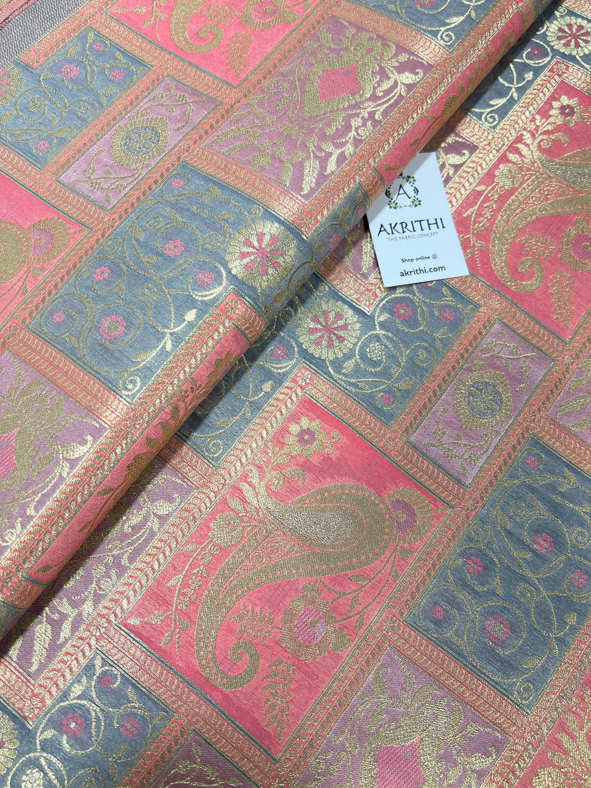 Pure Banarasi brocade fabric