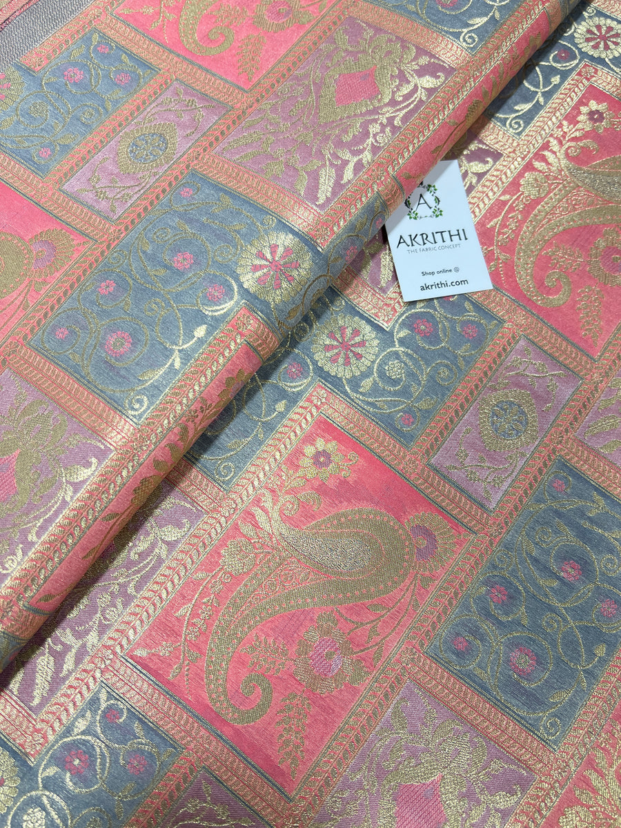 Pure Banarasi brocade fabric