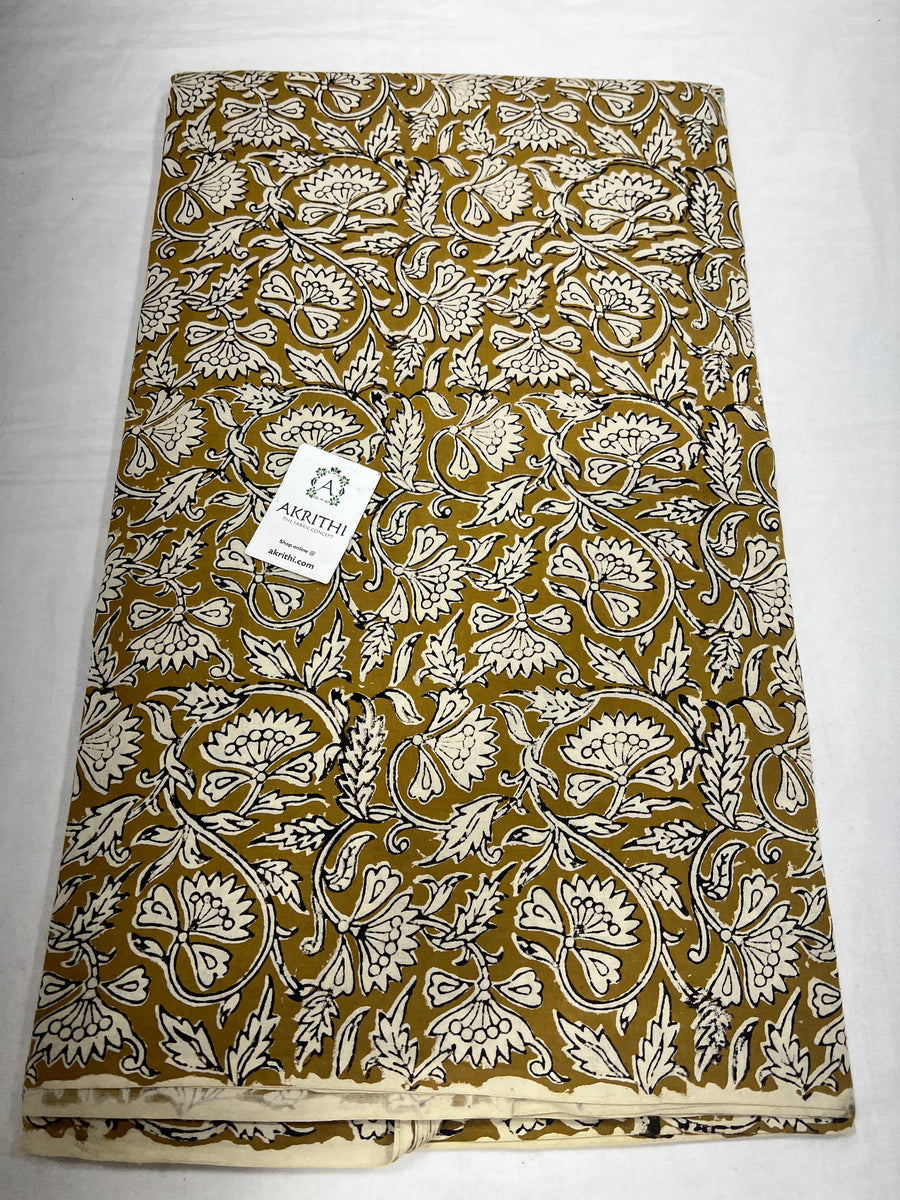 Hand block Printed pure cotton fabric