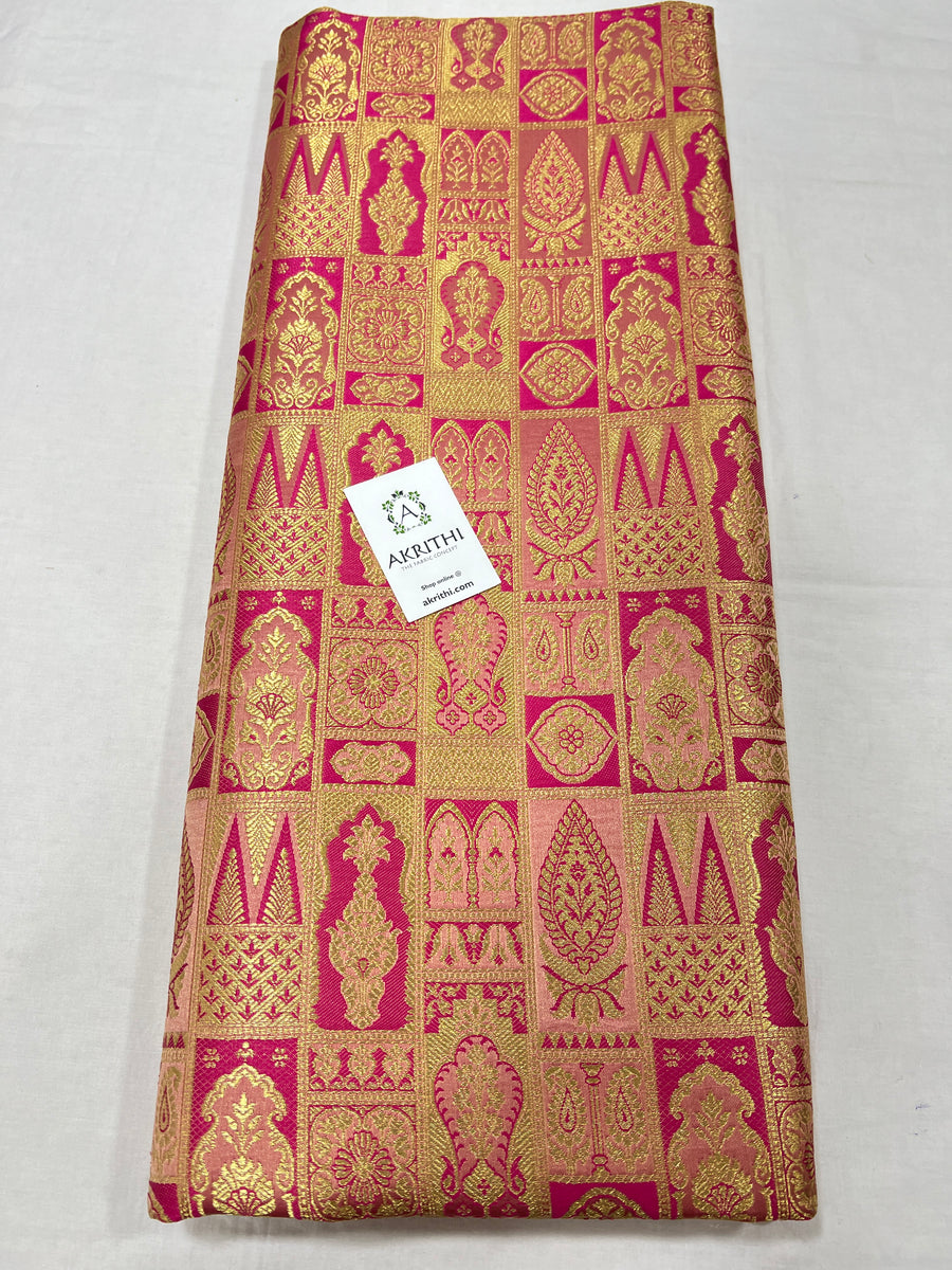 Pure Banarasi brocade fabric