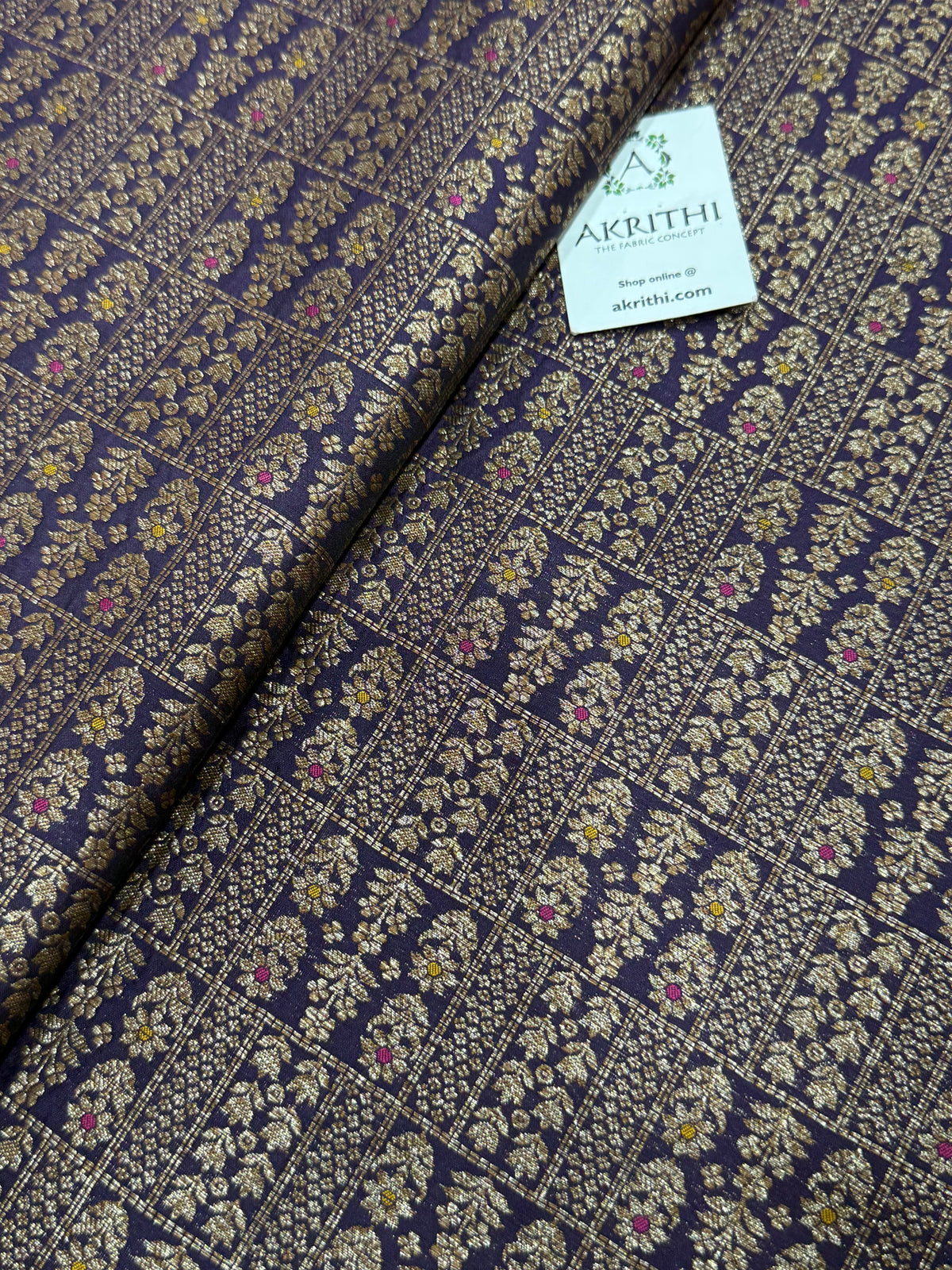 Pure Banarasi brocade antique zari fabric