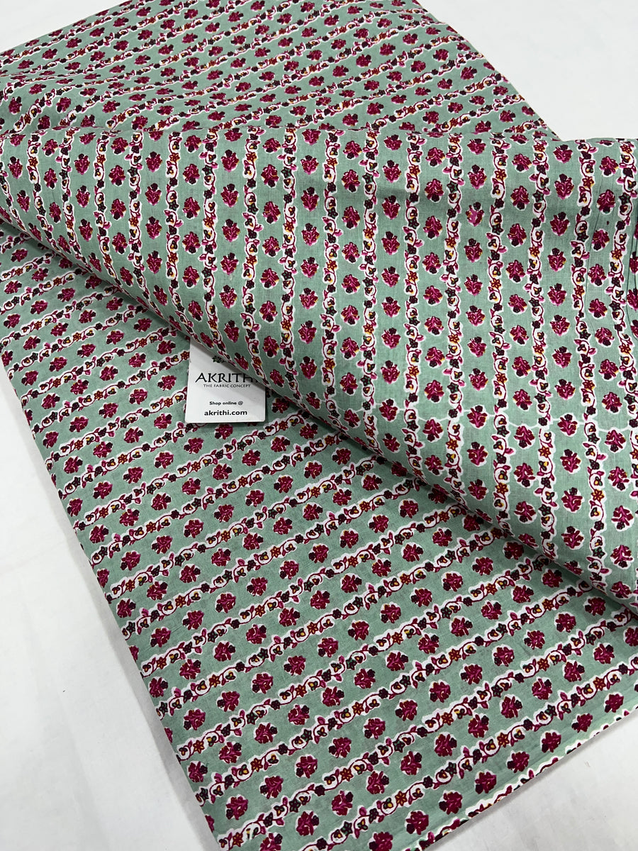 Printed pure cotton fabric