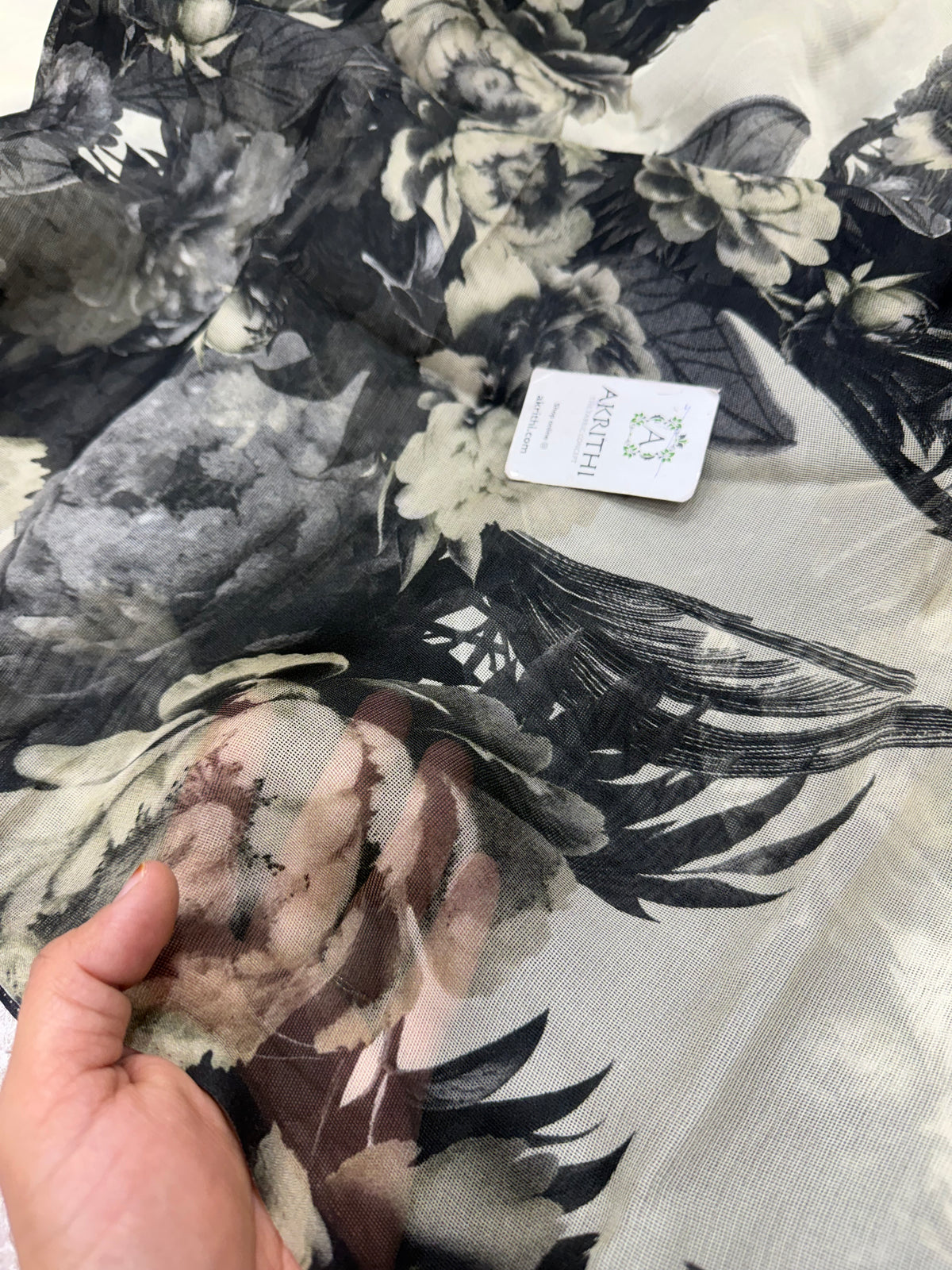 Printed viscose jute fabric