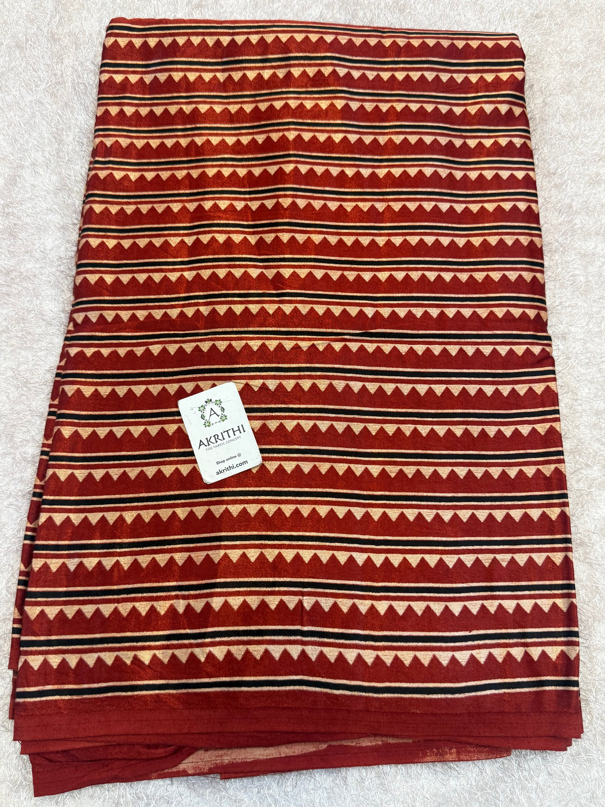 Ajrakh pure mashru silk fabric