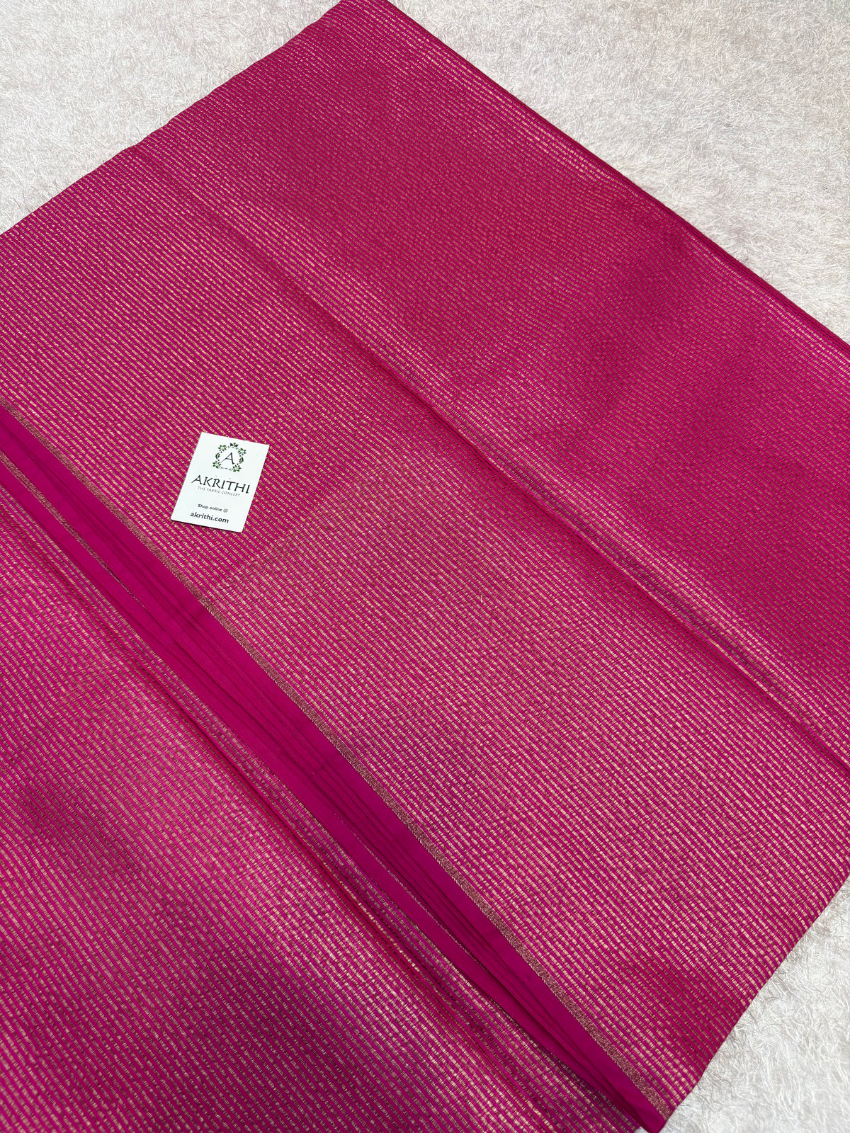 Pure Banarasi brocade striped antique zari fabric