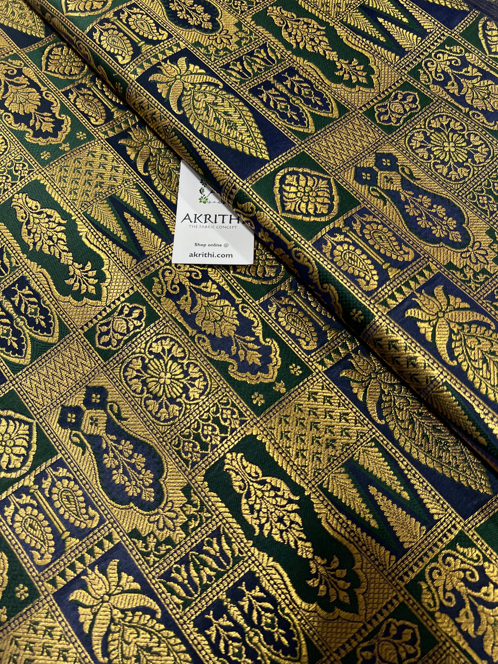 Pure Banarasi brocade fabric