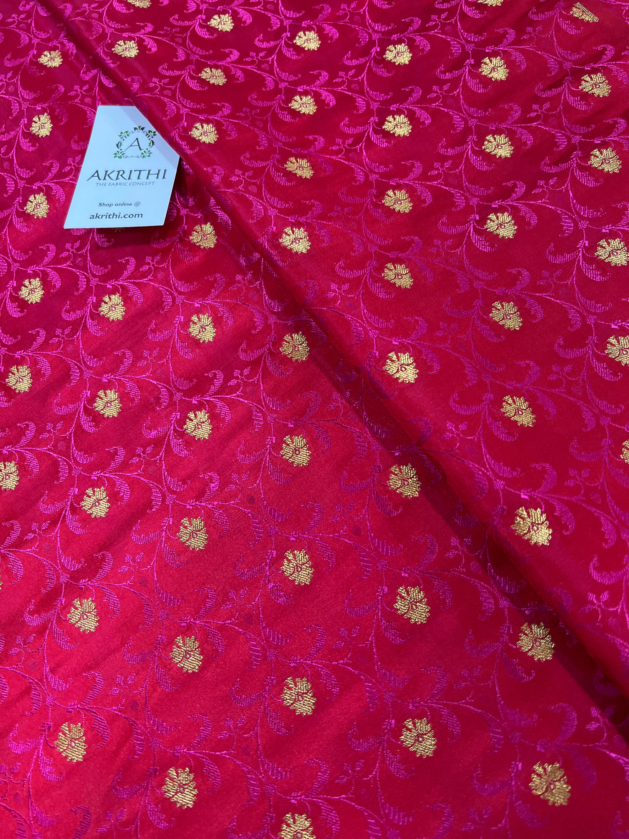 Pure Banarasi brocade fabric