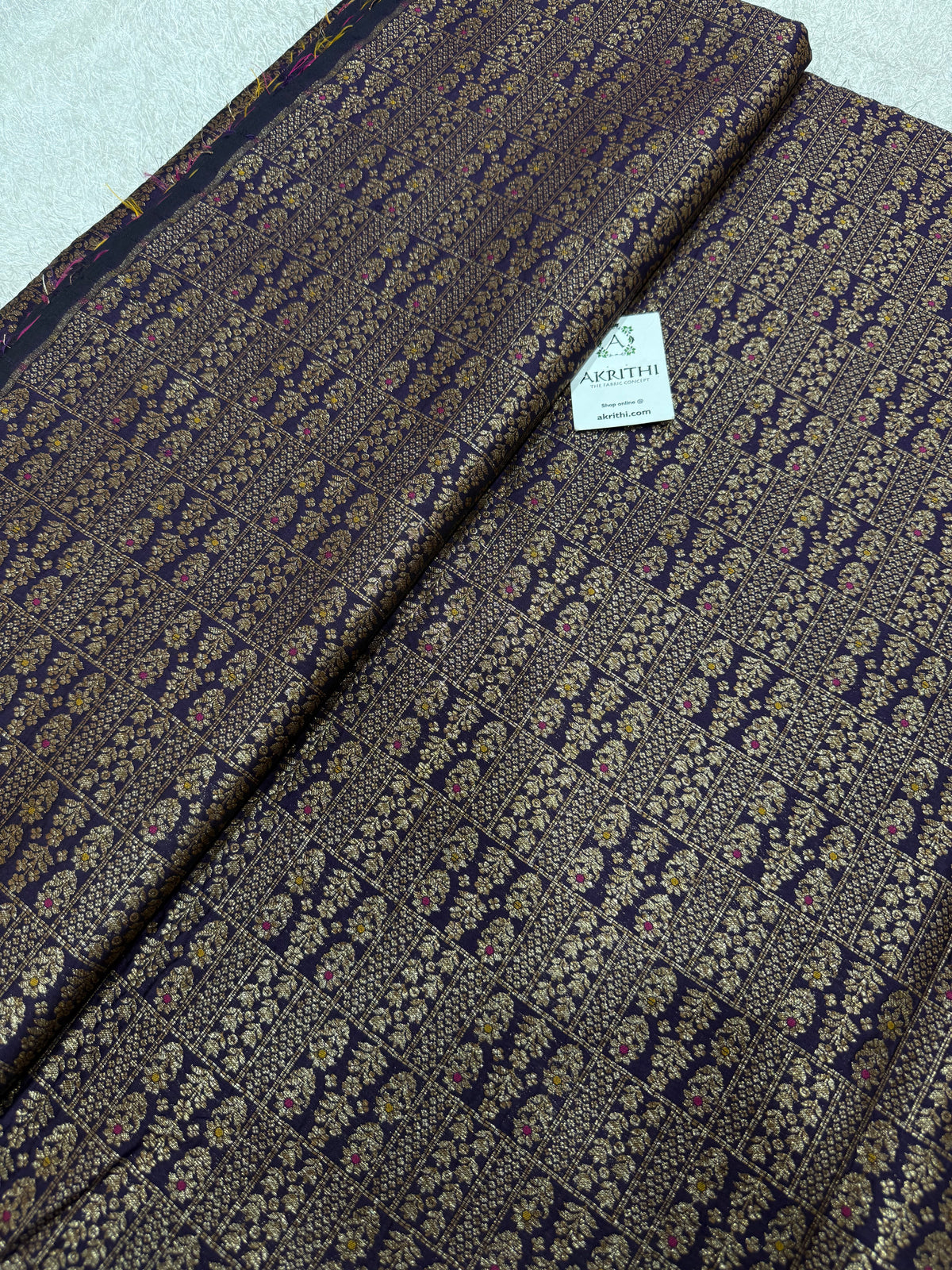 Pure Banarasi brocade antique zari fabric