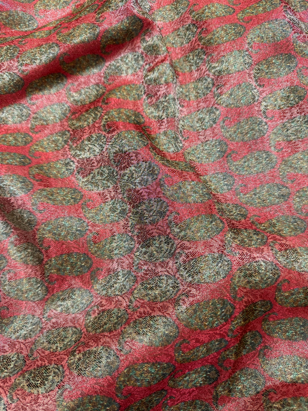 Printed pure tissue viscose muslin jacquard fabric