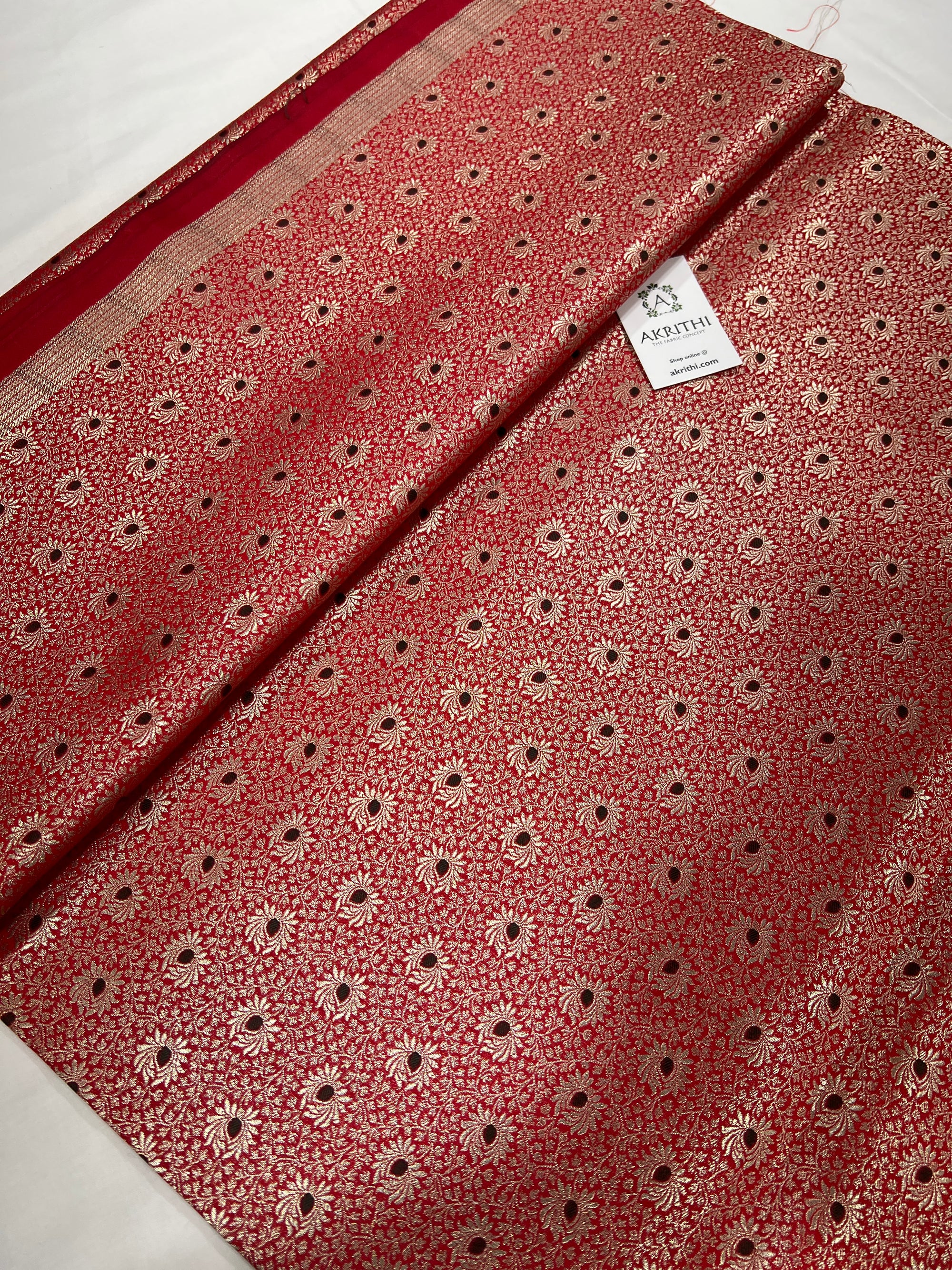 Pure Banarasi brocade fabric