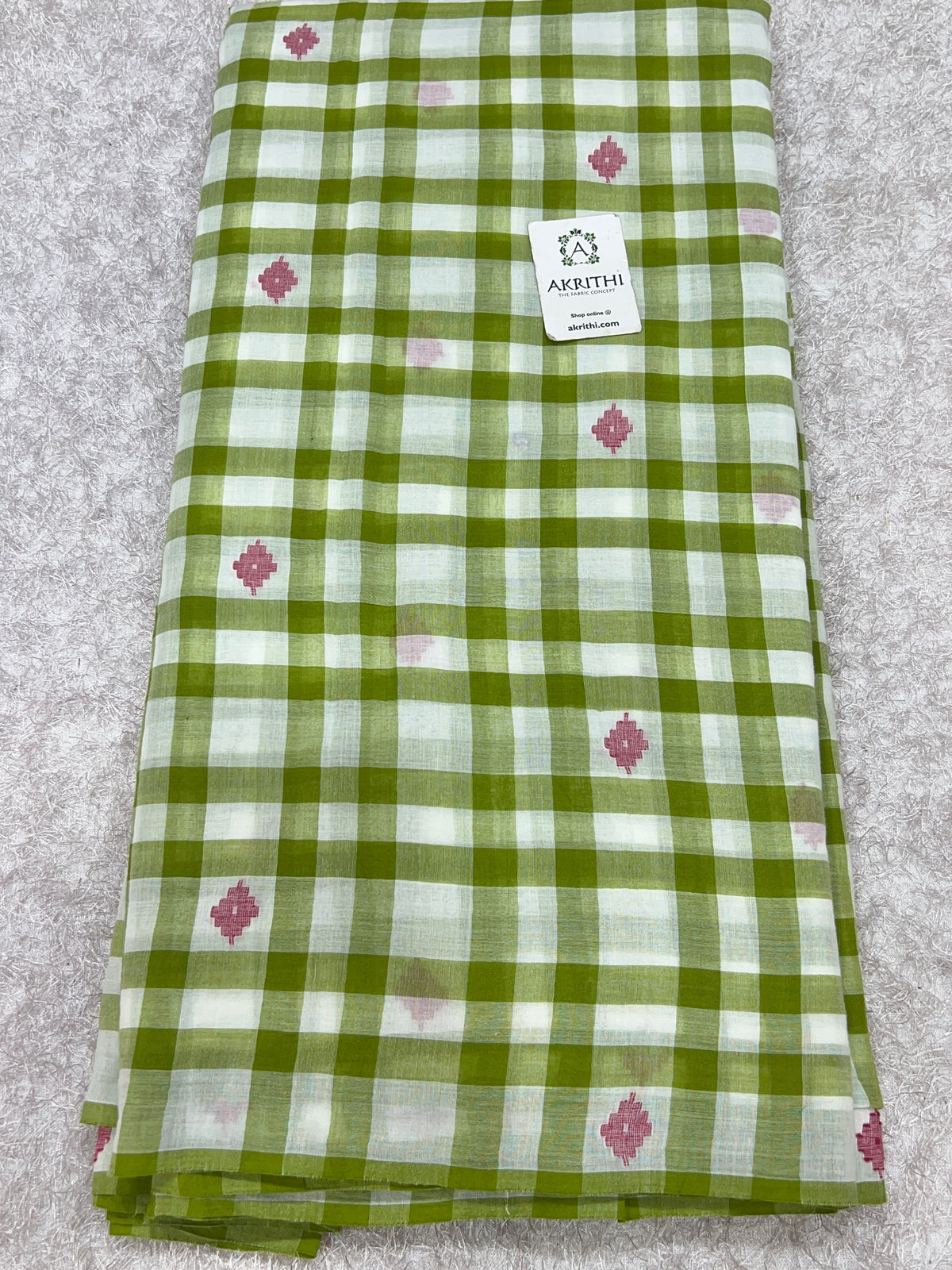 Handloom Pure Cotton Bengal Jamdani Fabric