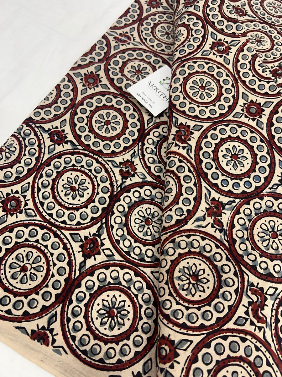 Ajrakh Printed pure cotton fabric