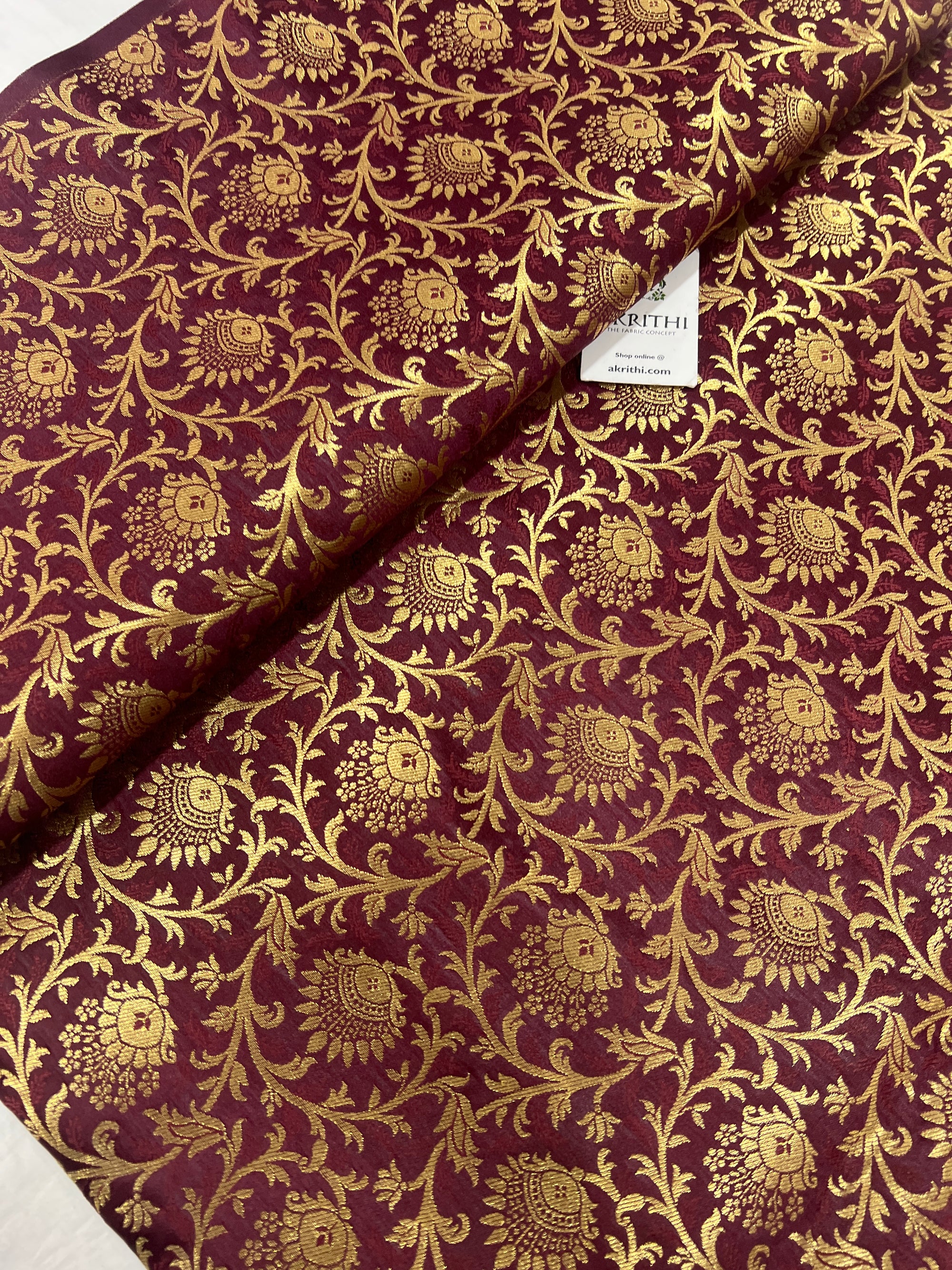 Pure Banarasi brocade fabric