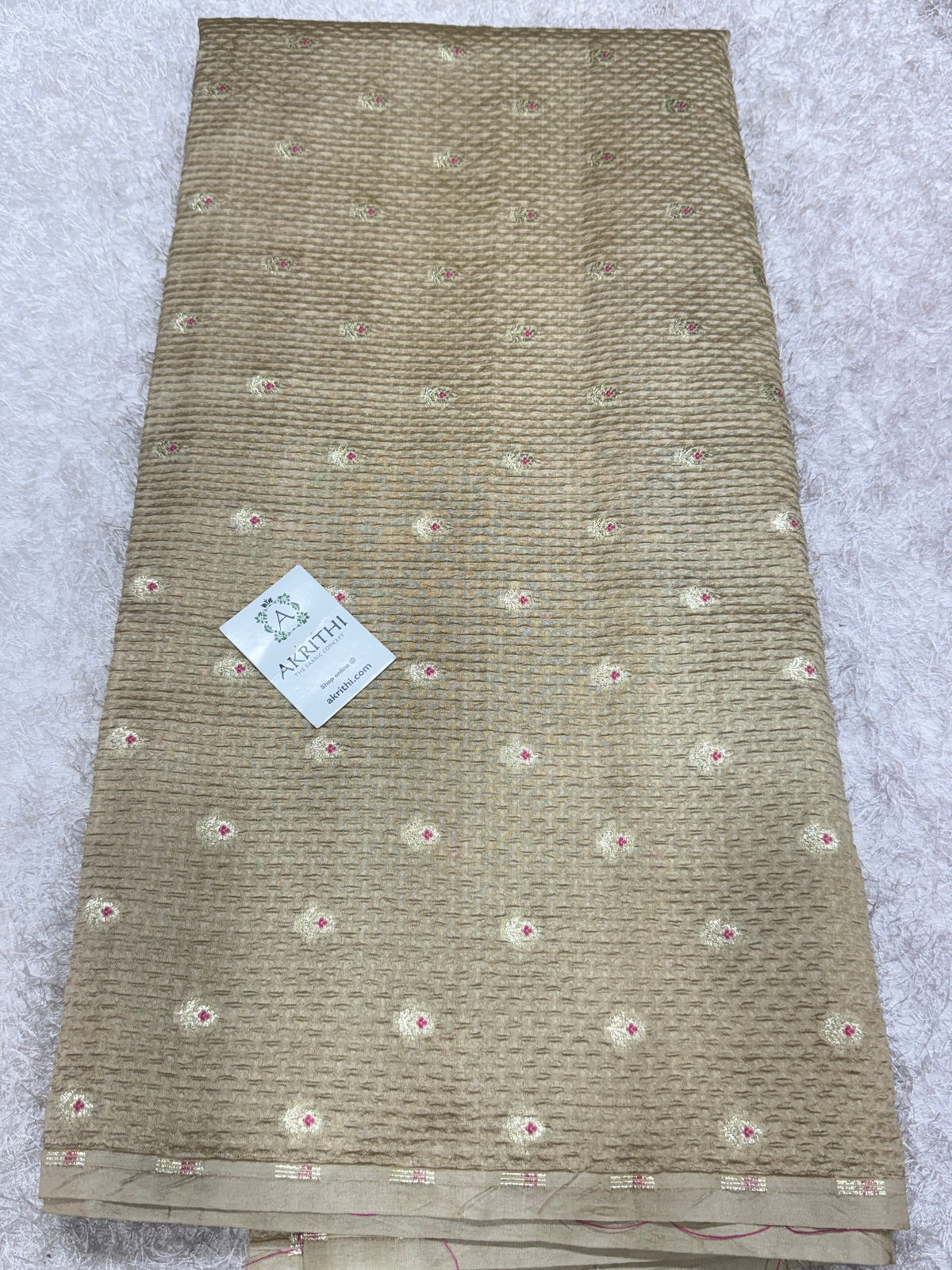 Banarasi meenakari pure dupion silk fabric