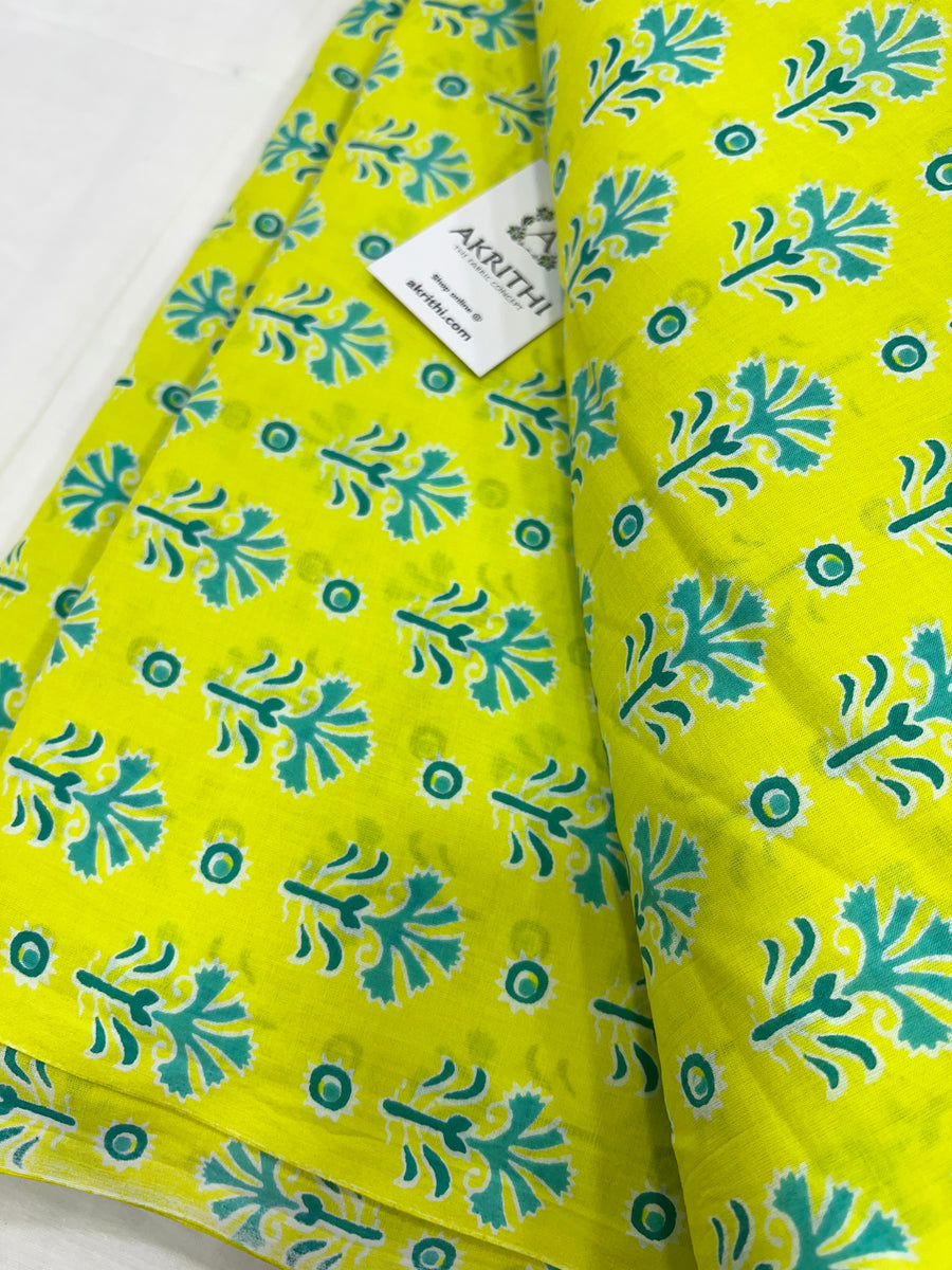 Printed pure cotton fabric