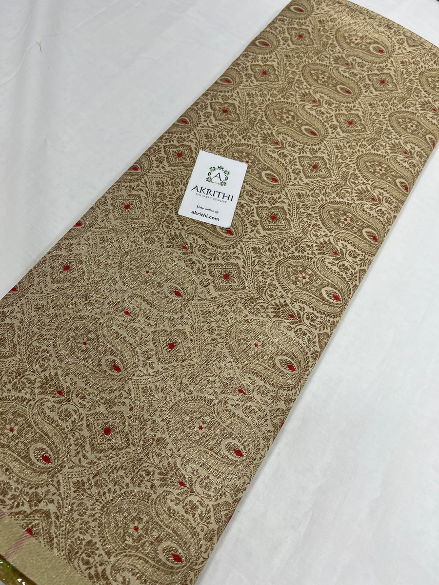 Banarasi brocade fabric antique zari